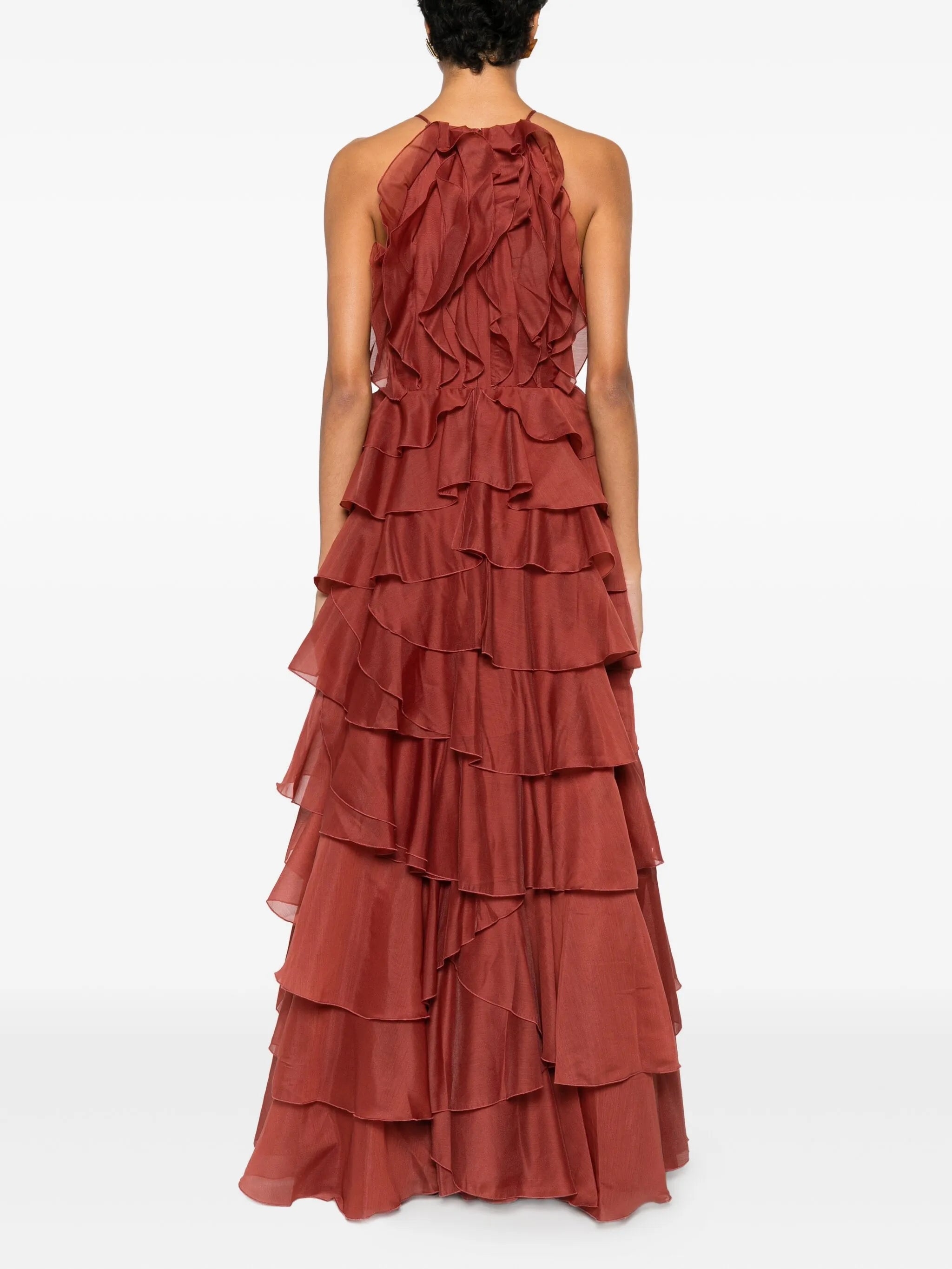 Cleo ruffled tiered maxi dress
