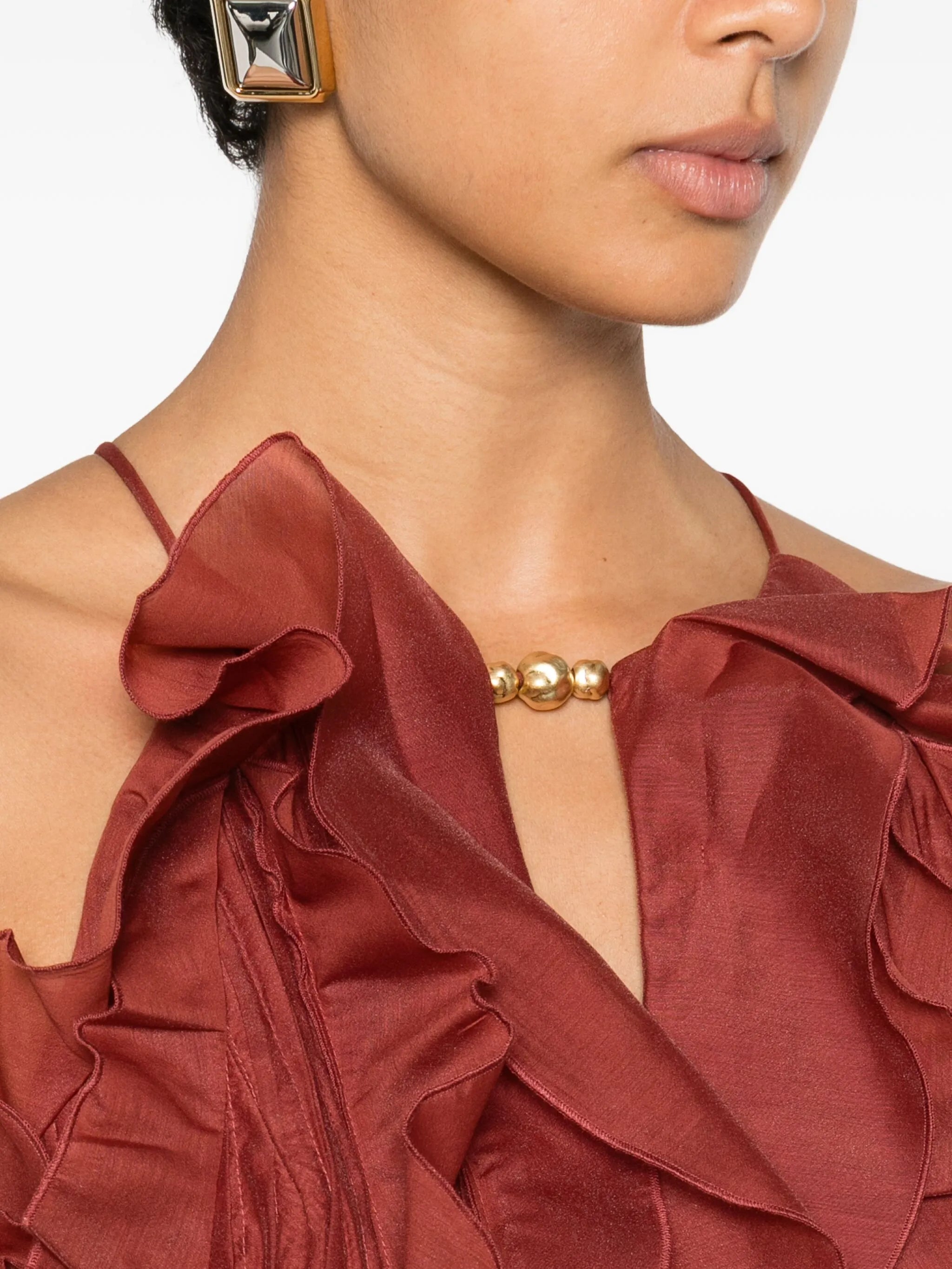 Cleo ruffled tiered maxi dress