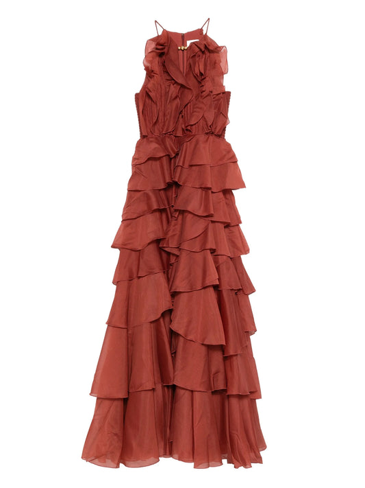 Cleo ruffled tiered maxi dress