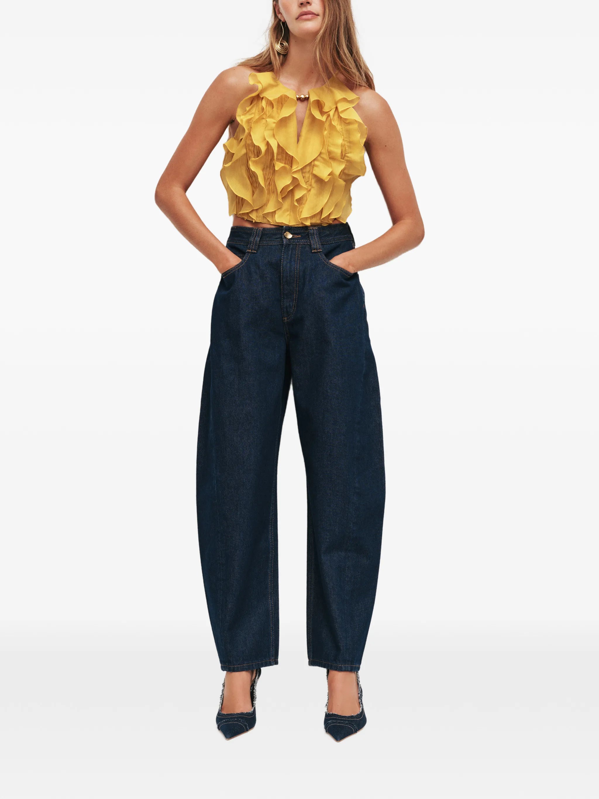 Cleo ruffled top