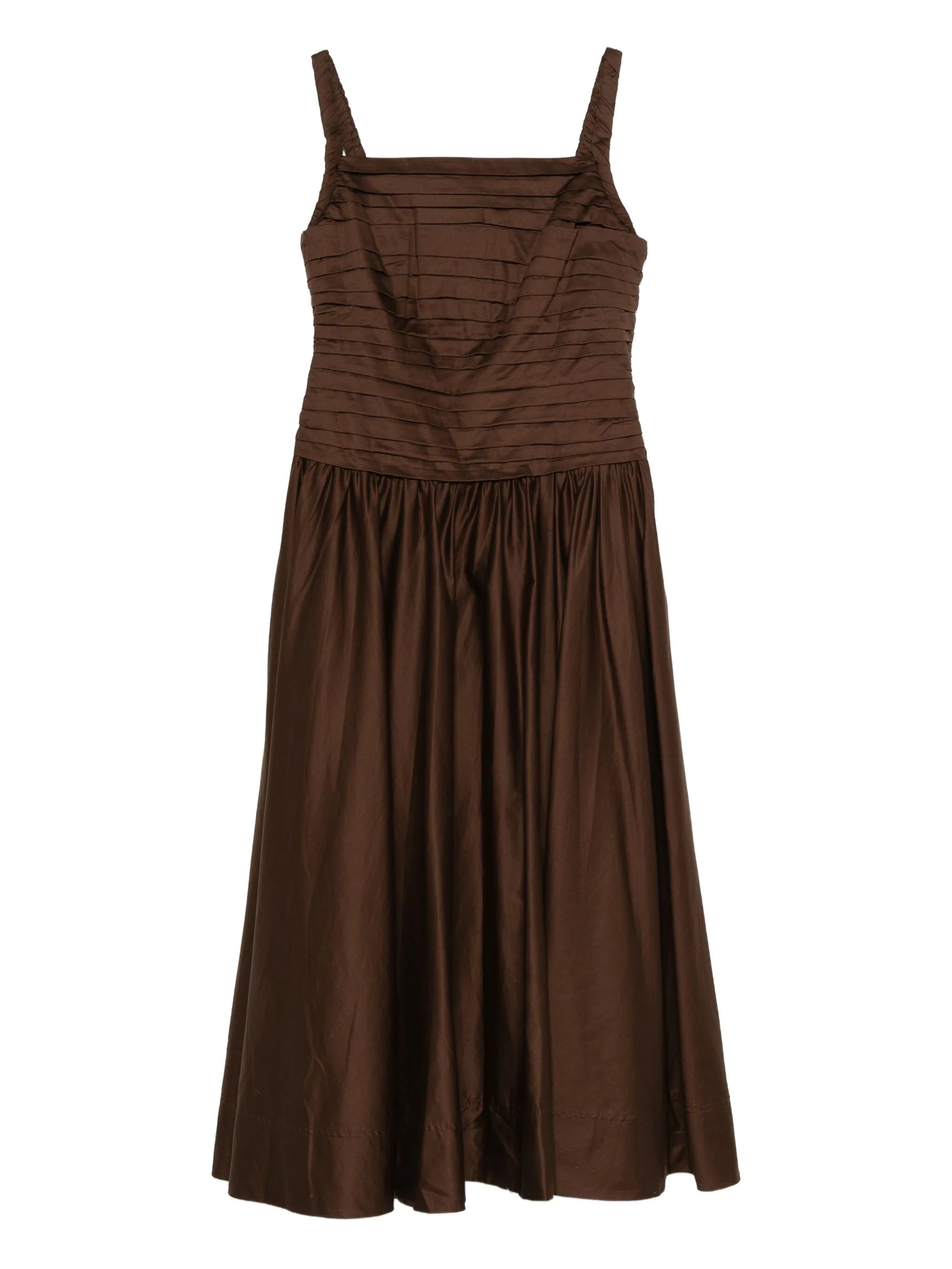 Star pleated midi dress