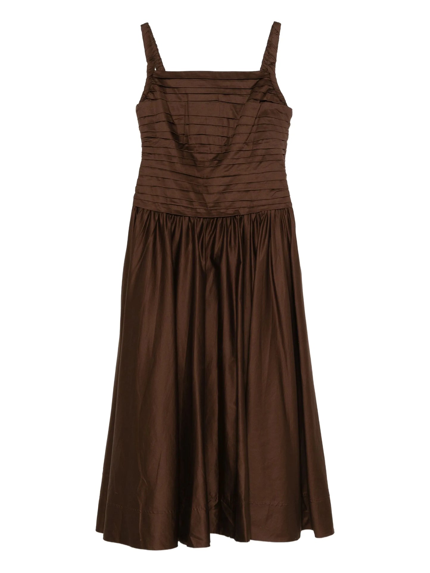 Star pleated midi dress