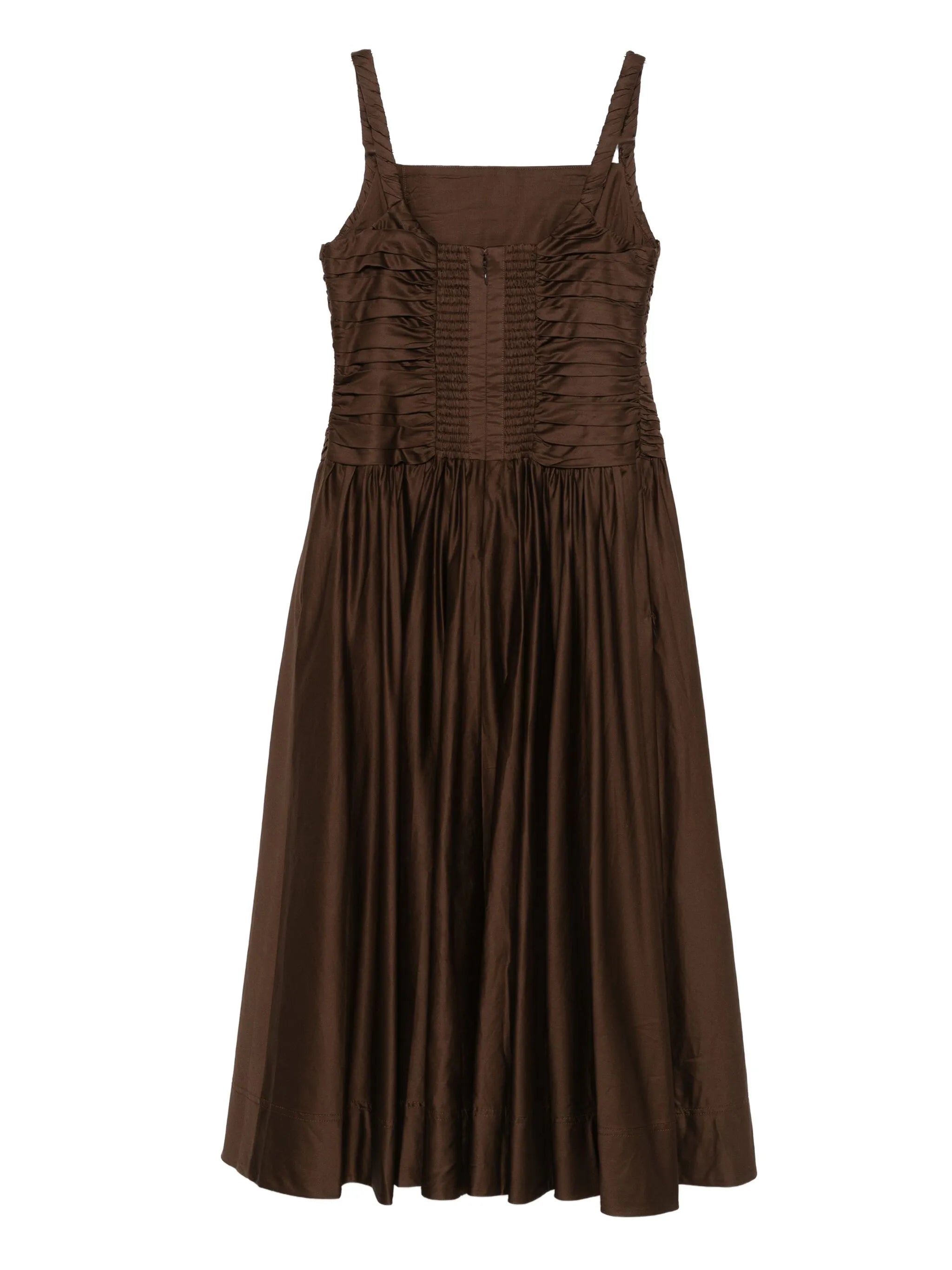 Star pleated midi dress