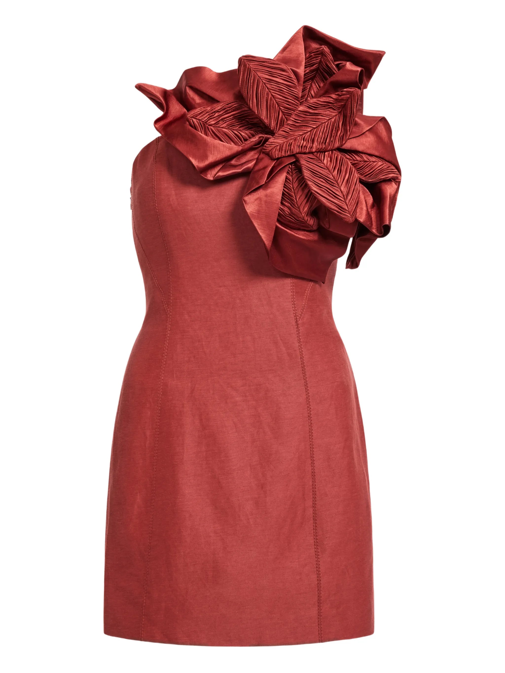 Isla floral-detail mini dress