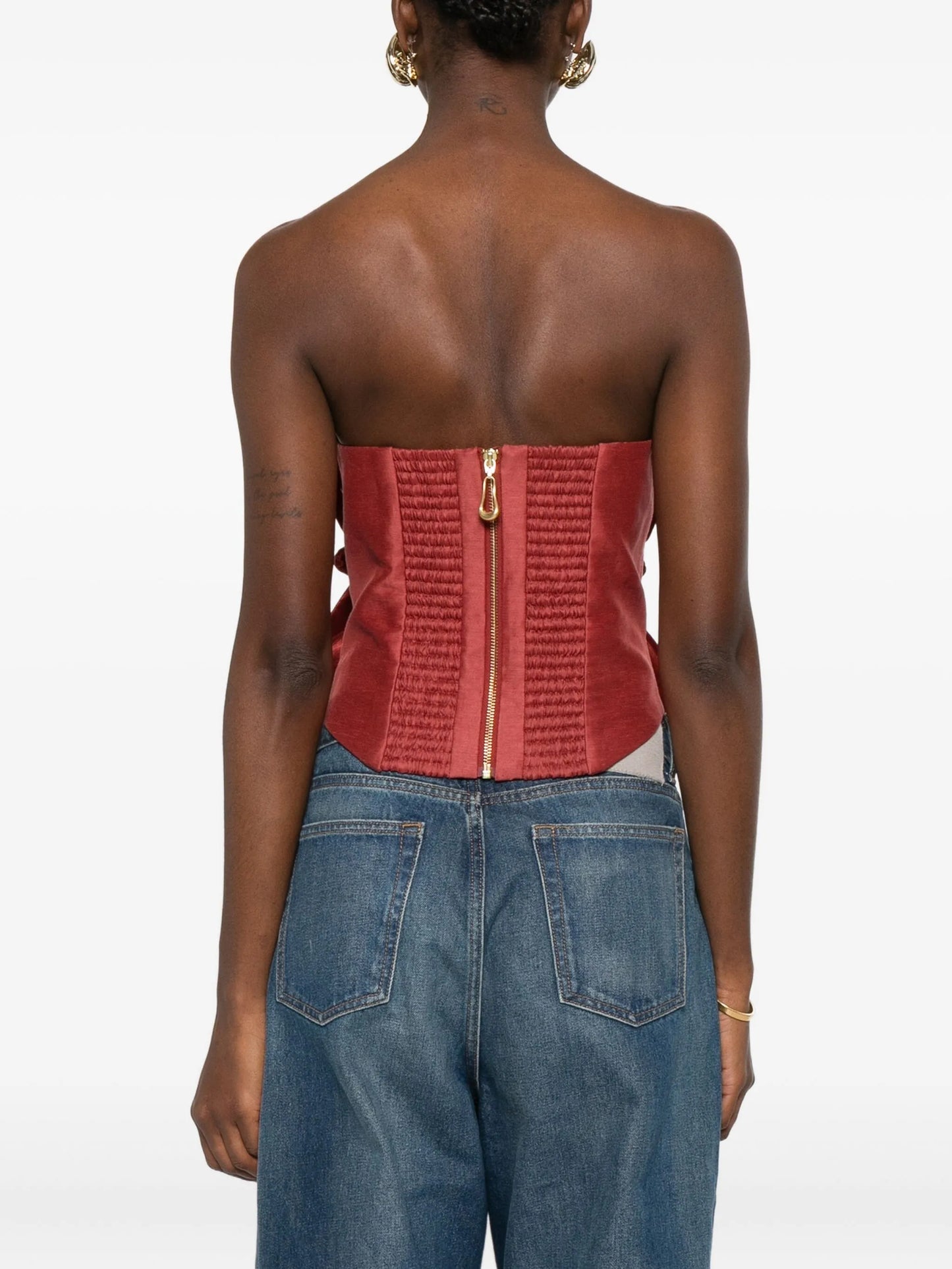 Isla ruffled top
