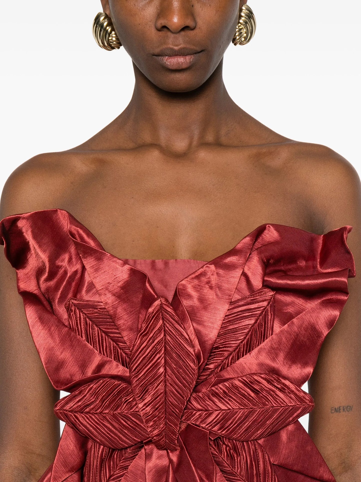 Isla ruffled top