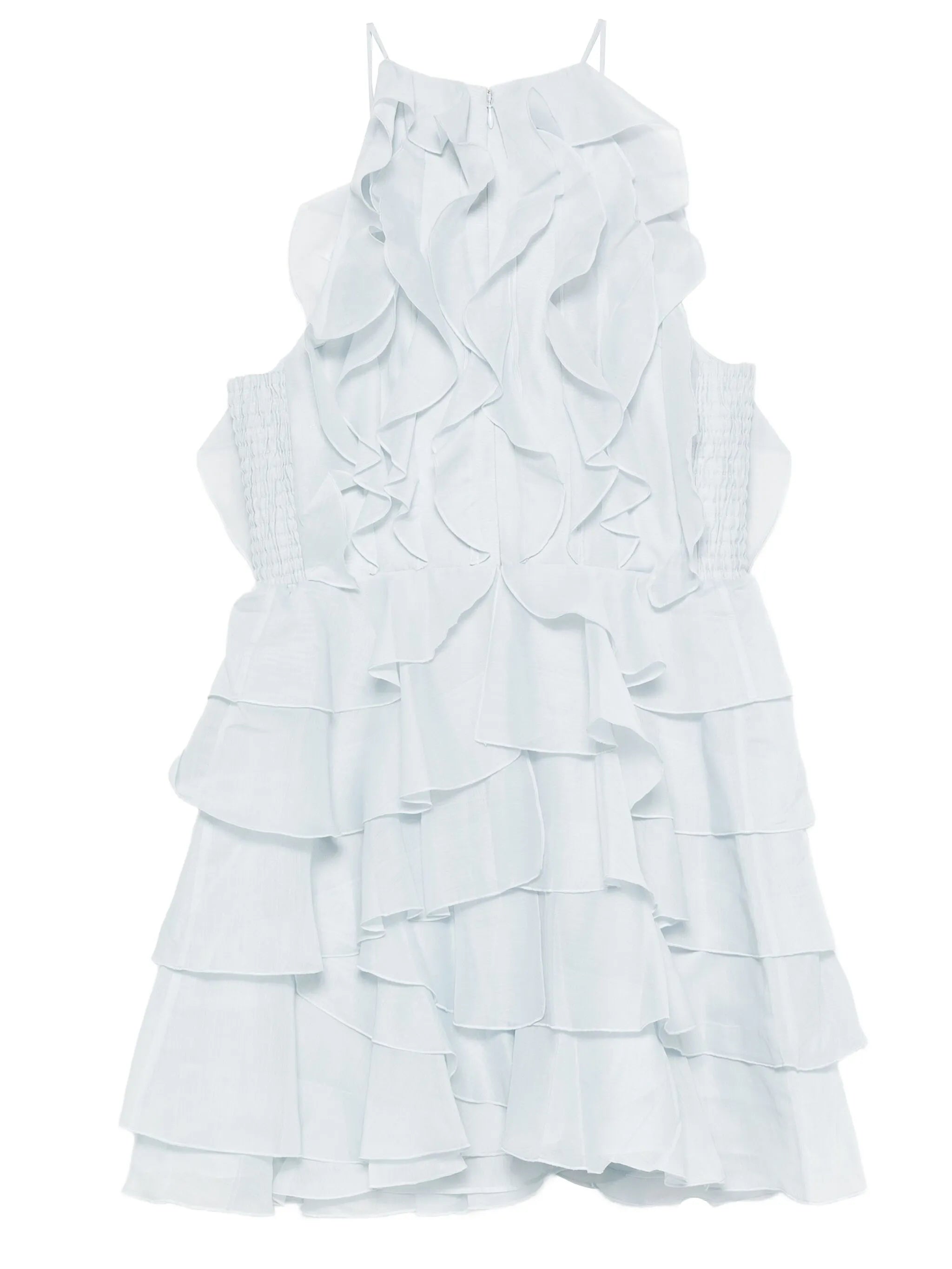 Cleo ruffled tiered mini dress