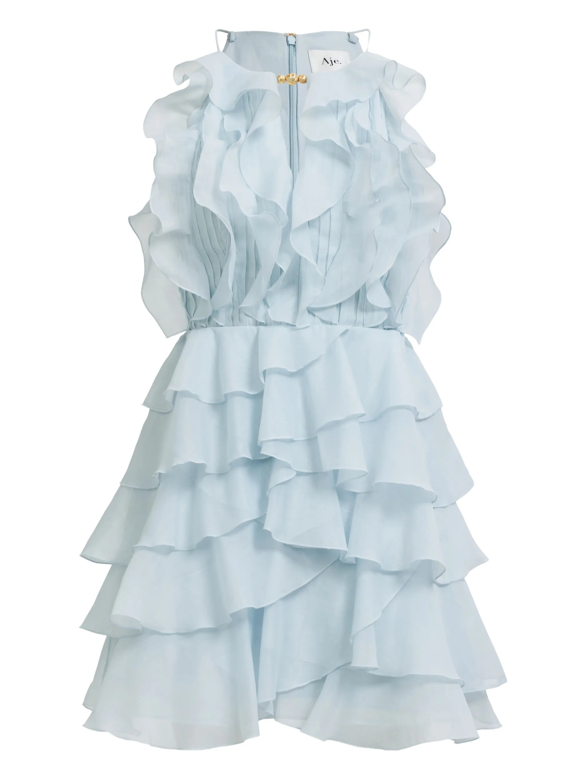 Cleo ruffled tiered mini dress