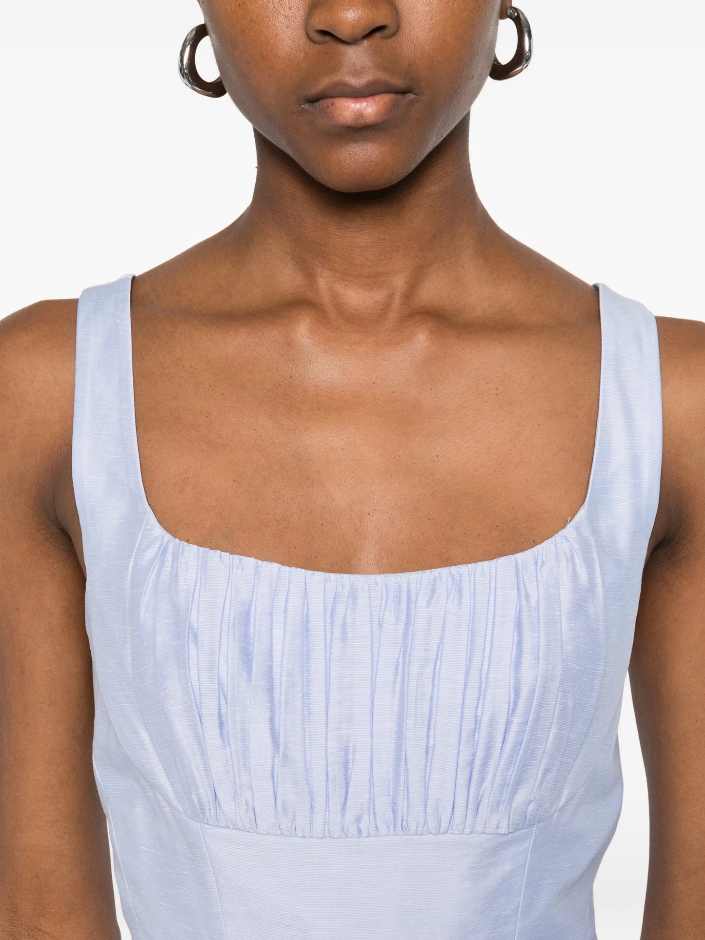 Mist ruched midi dress