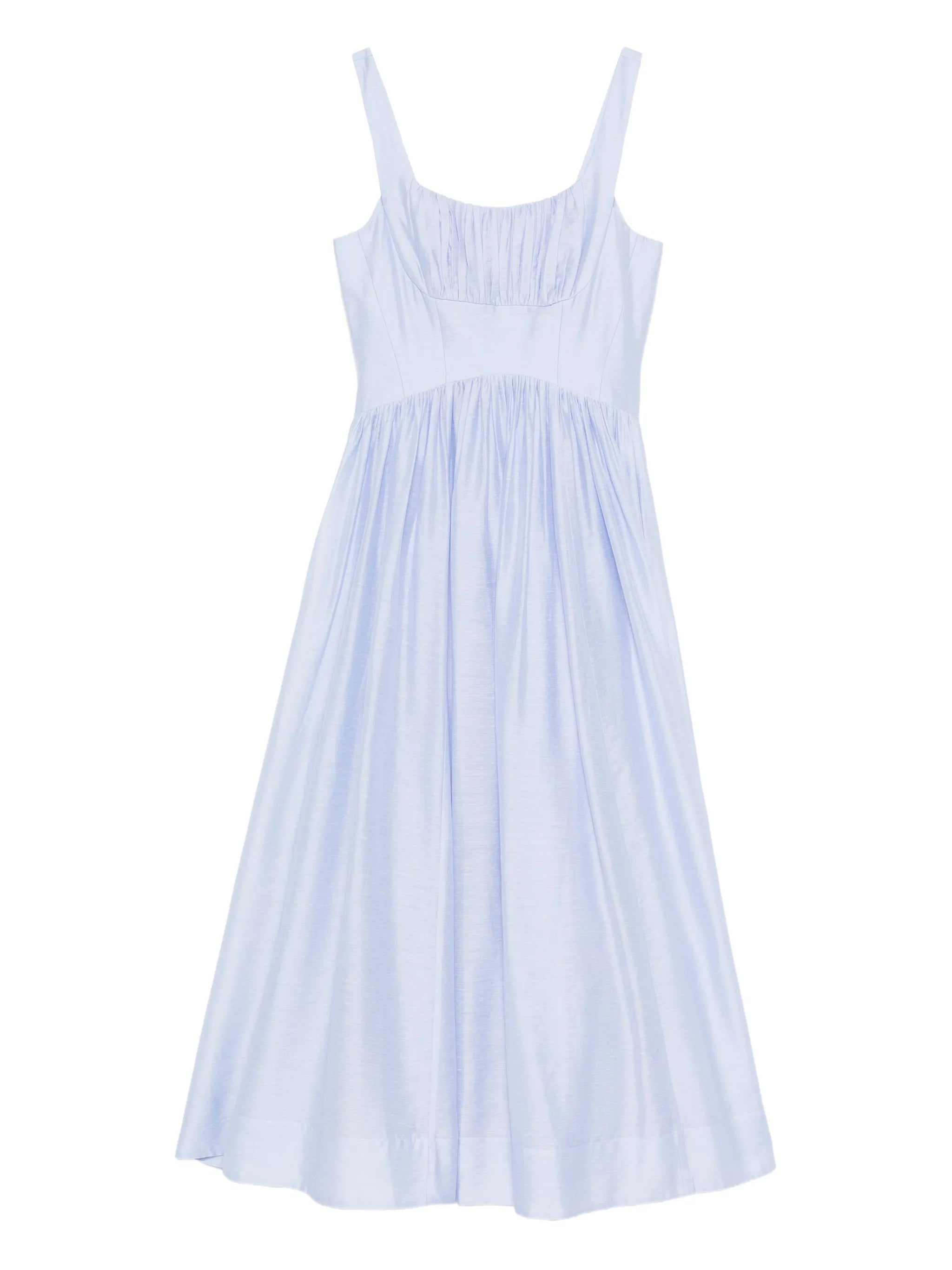 Mist ruched midi dress