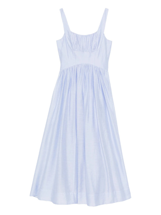 Mist ruched midi dress