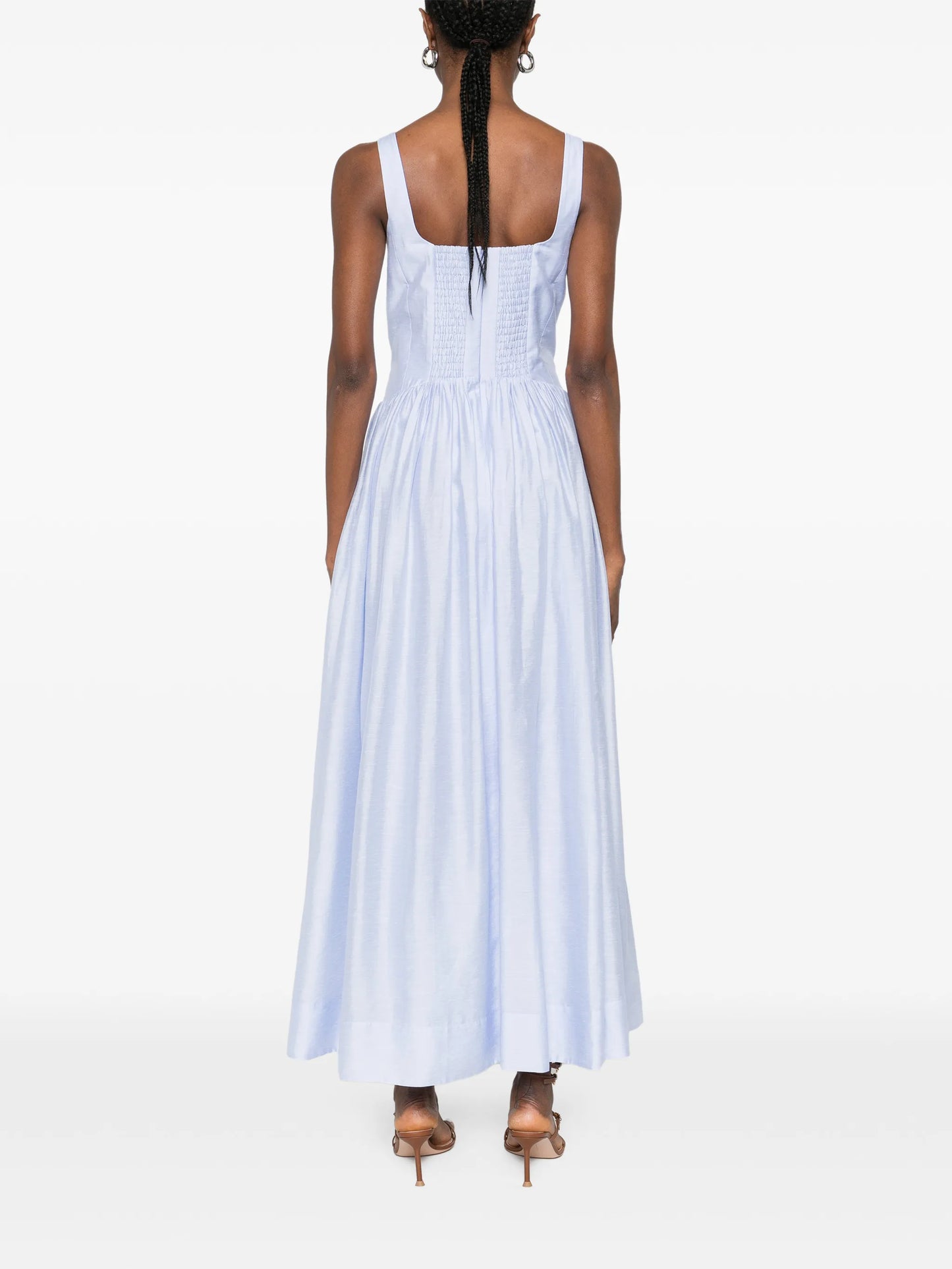 Mist ruched midi dress