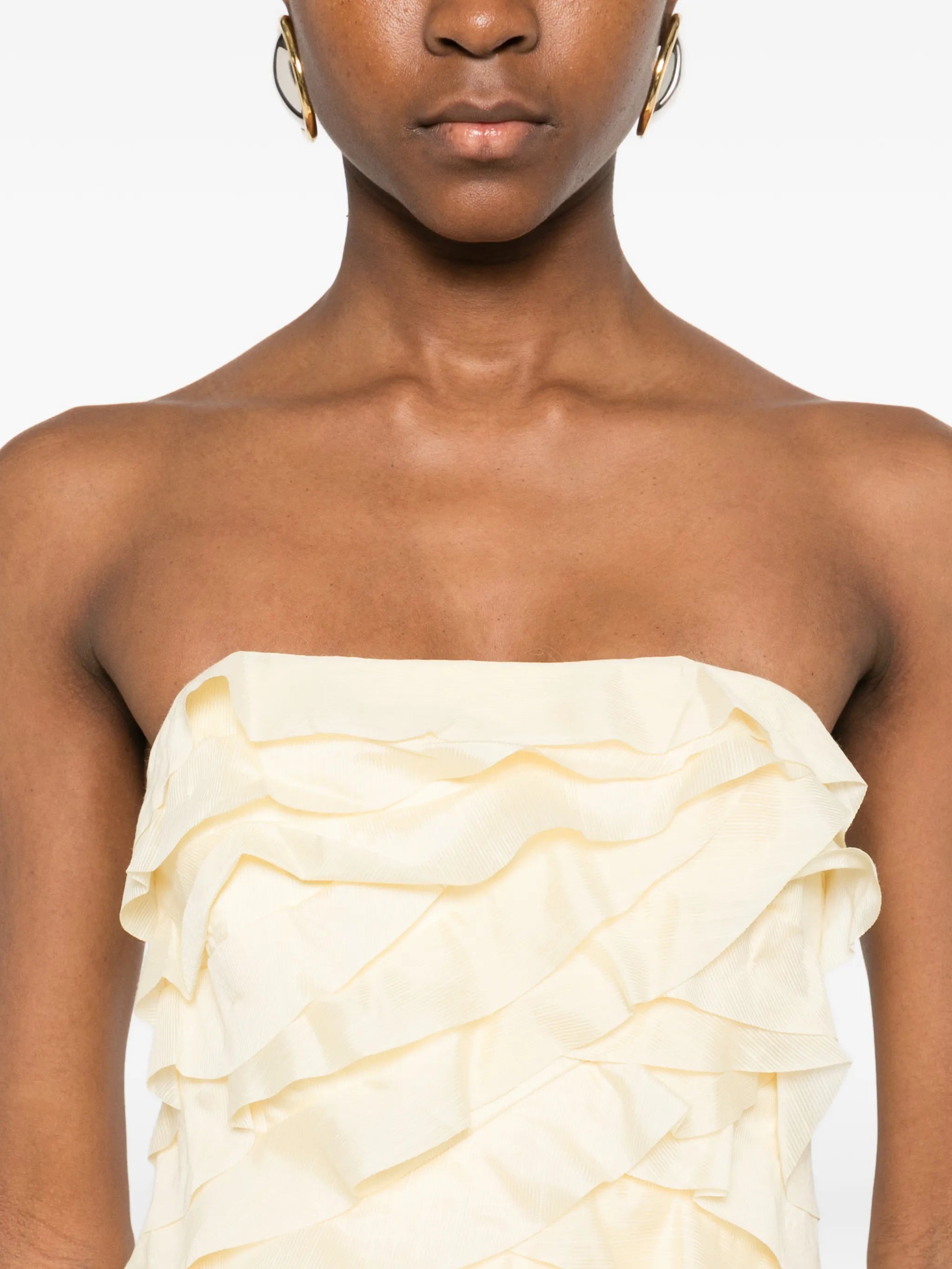 Allairie ruffled gown