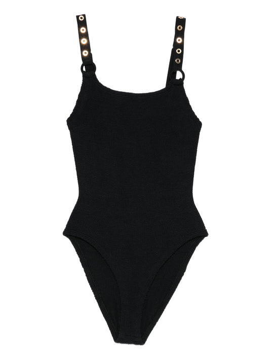 Melody eyelet-detail swimsuit