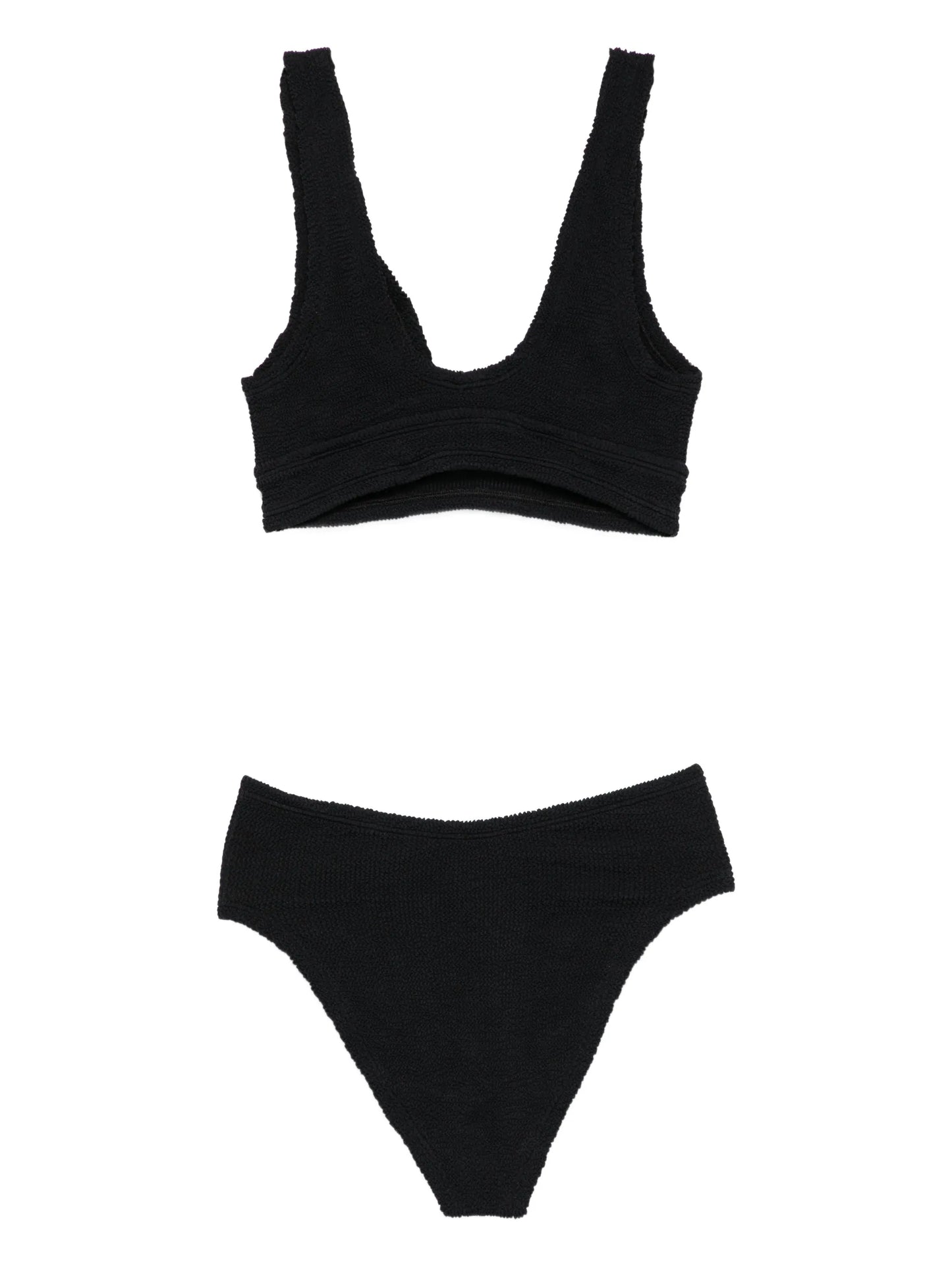 Angel textured-finish bikini set