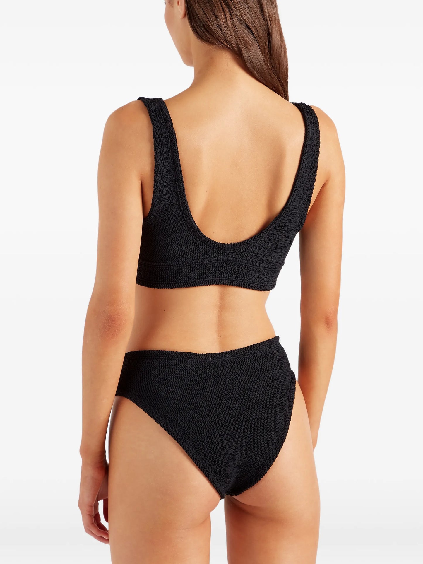 Angel textured-finish bikini set