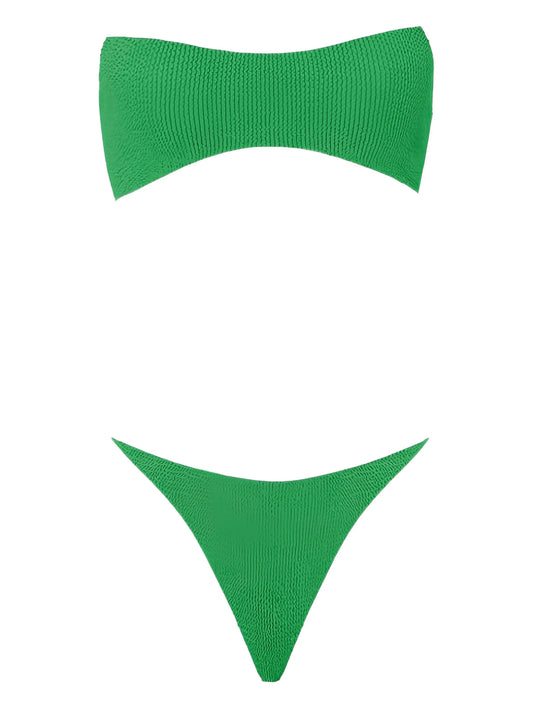 Tyler contrast-trim bikini set