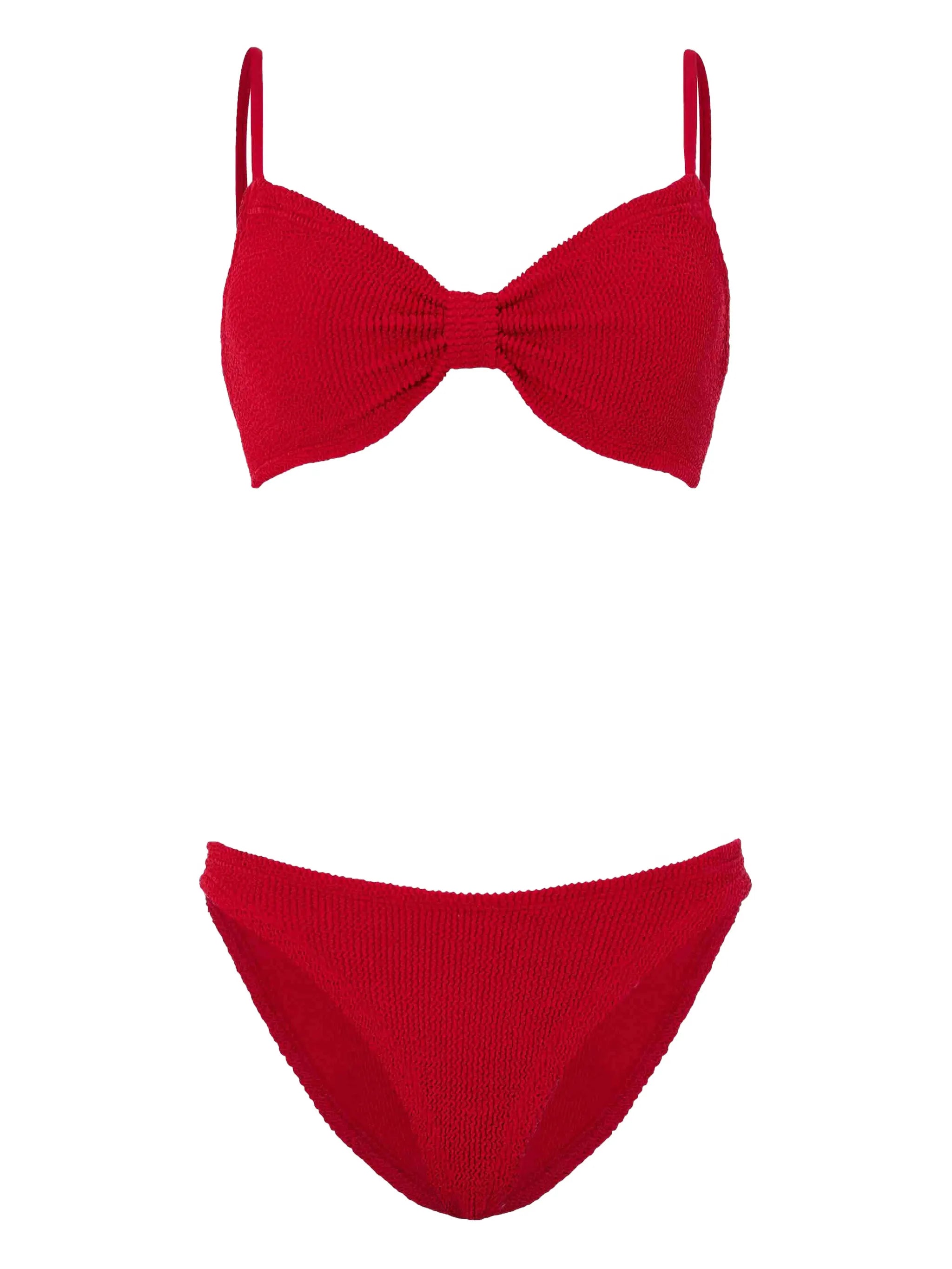 Alicia crinkle-effect bikini