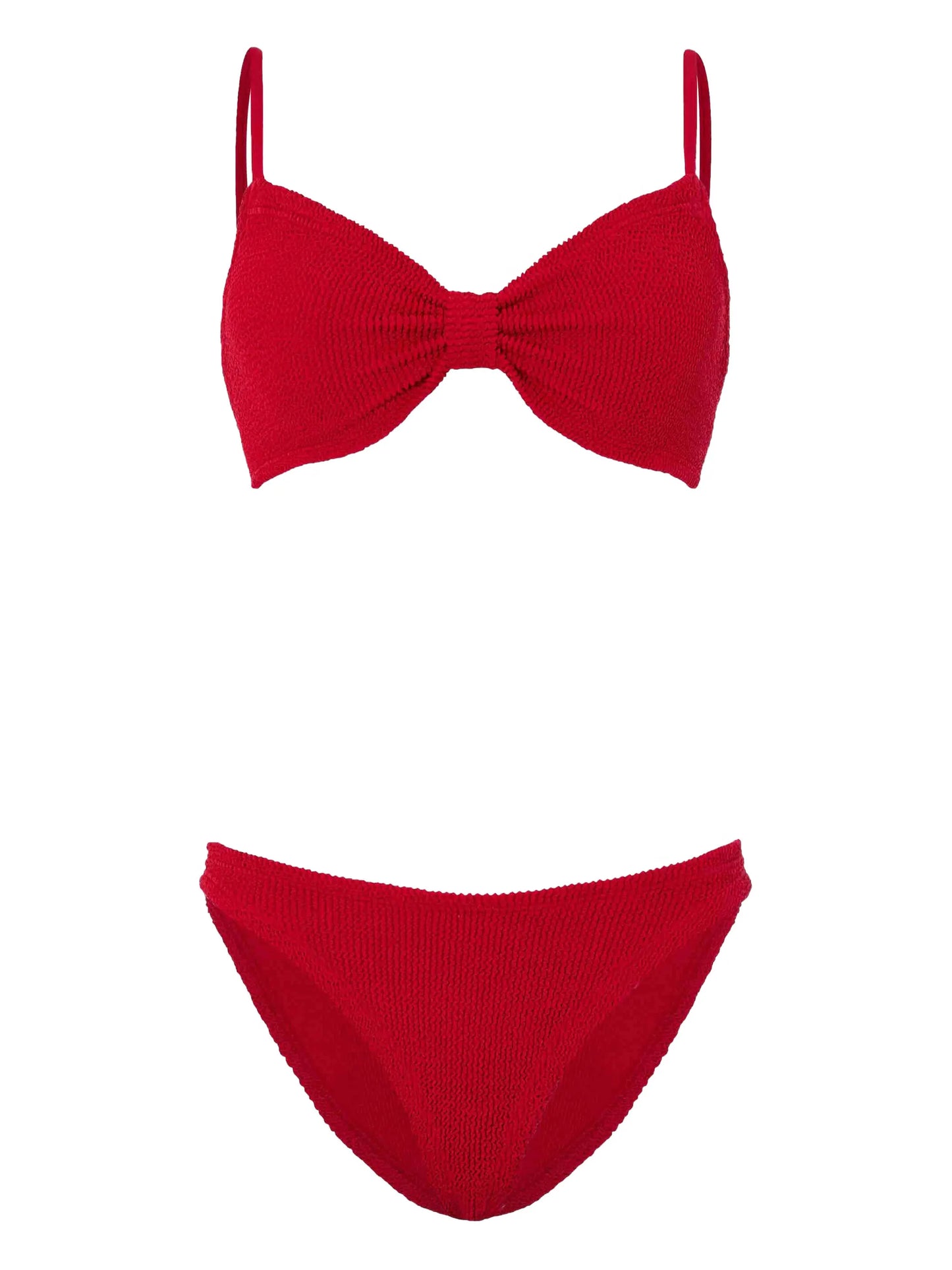 Alicia crinkle-effect bikini
