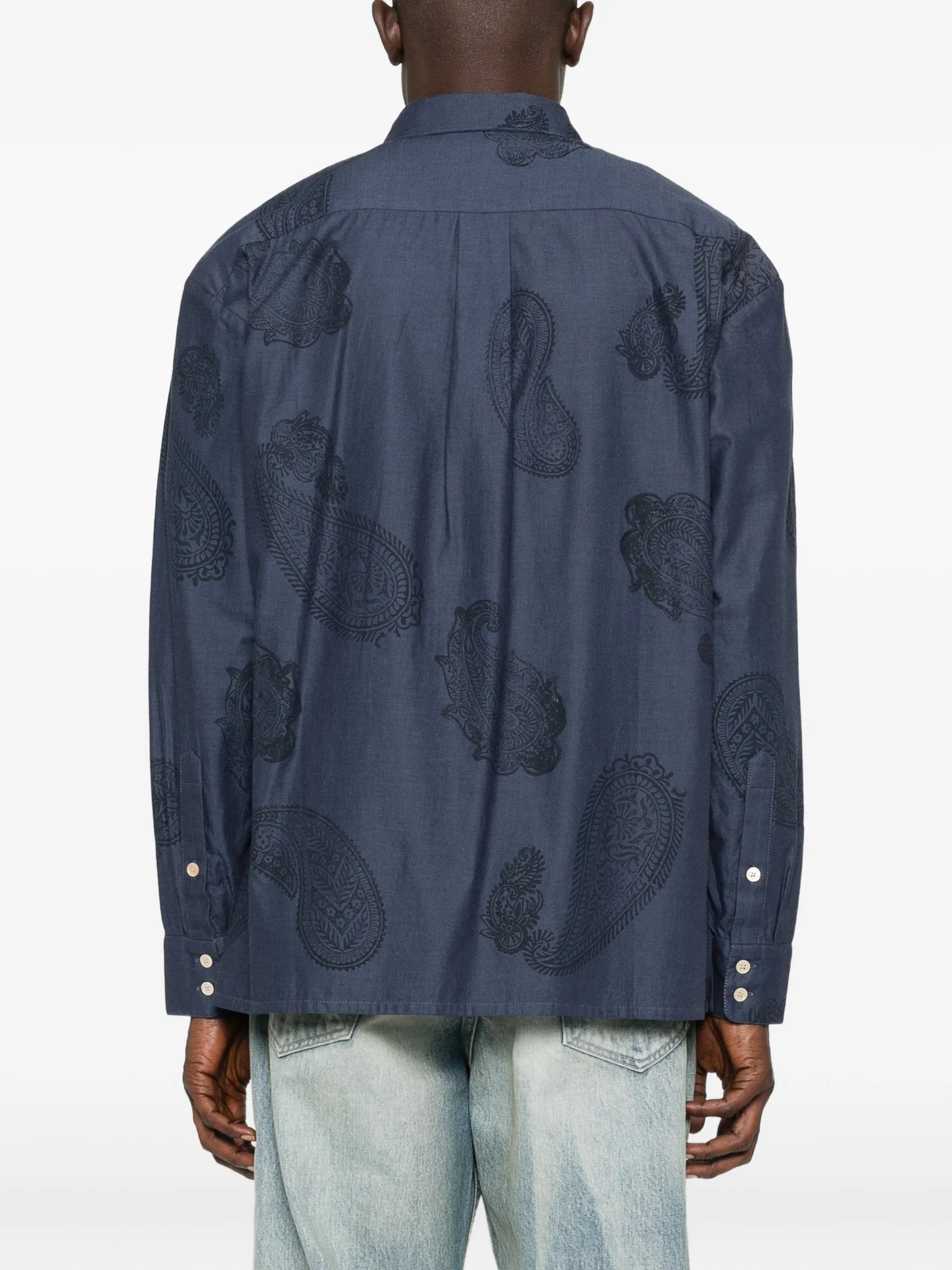 paisley-print shirt