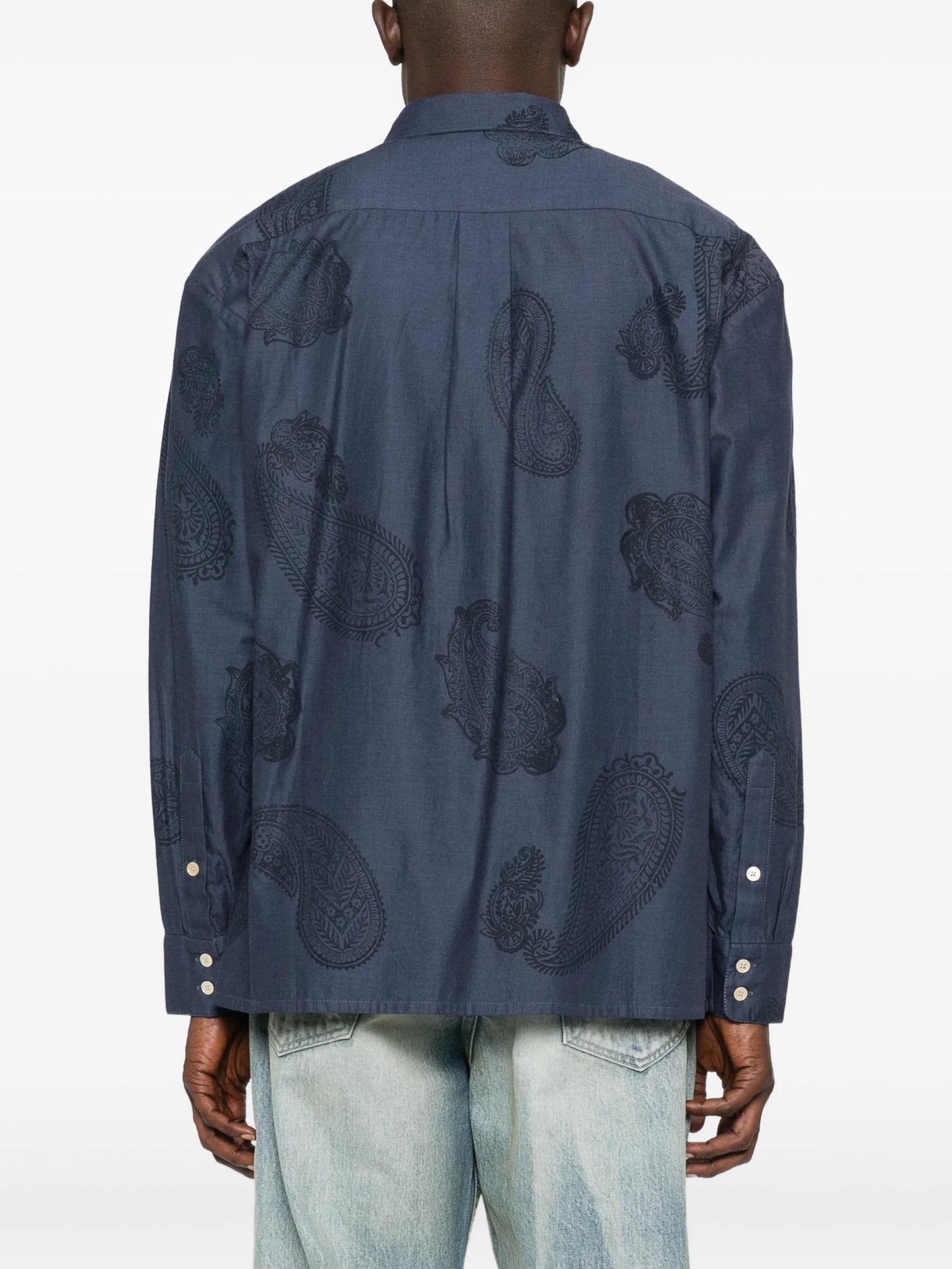 paisley-print shirt