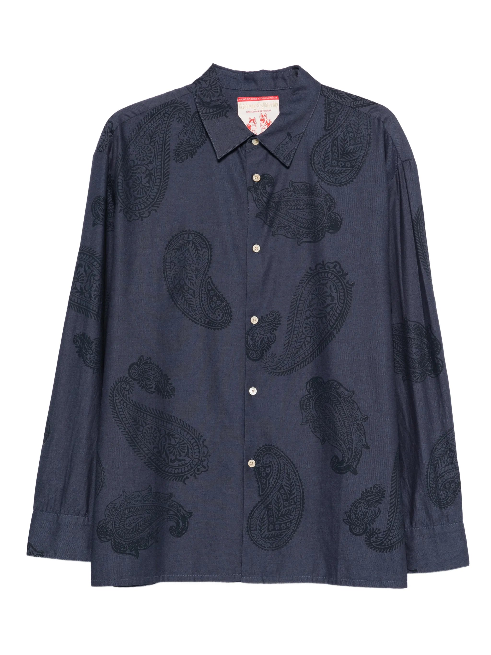 paisley-print shirt