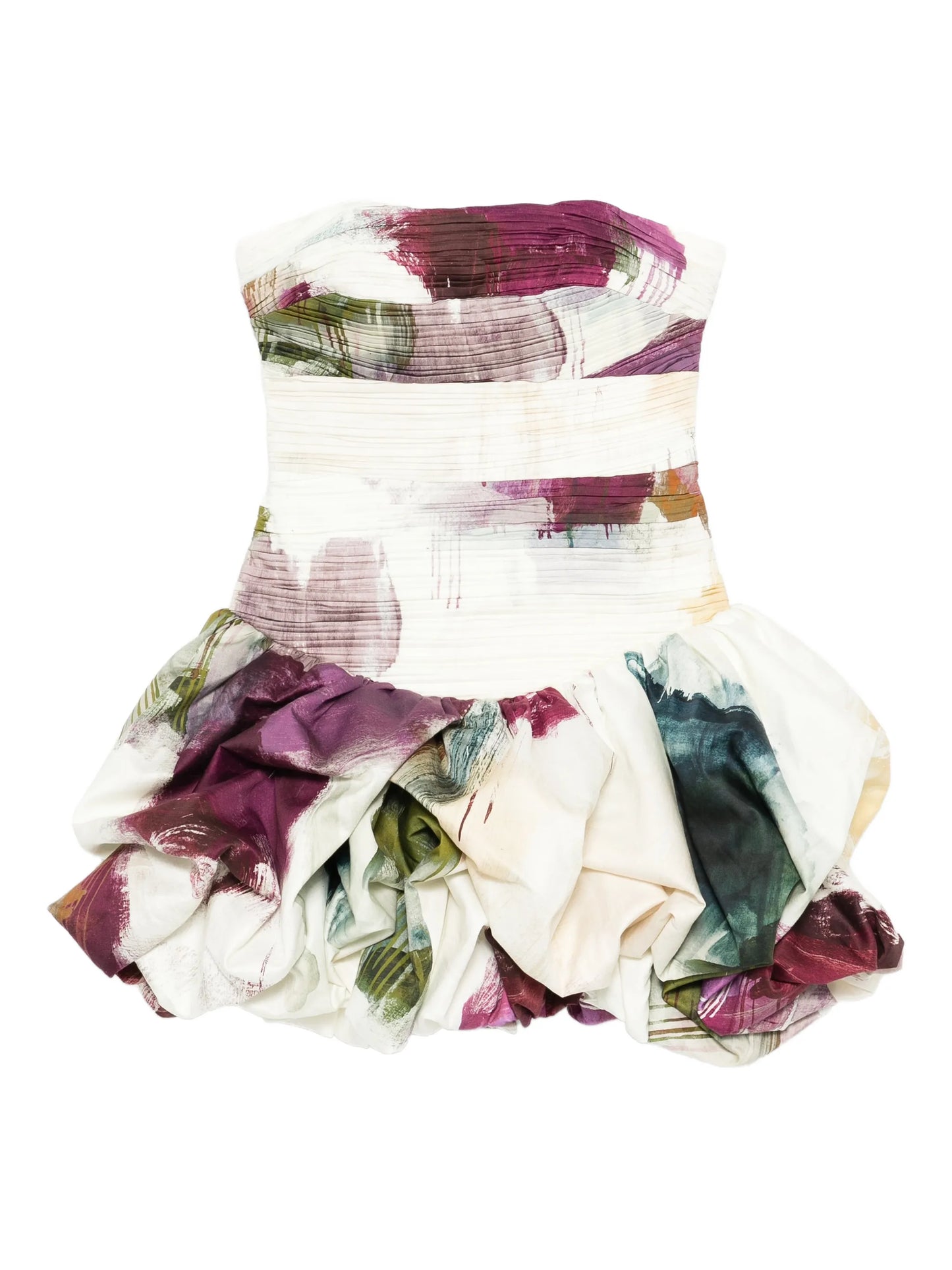 Violette bubble-hem mini dress