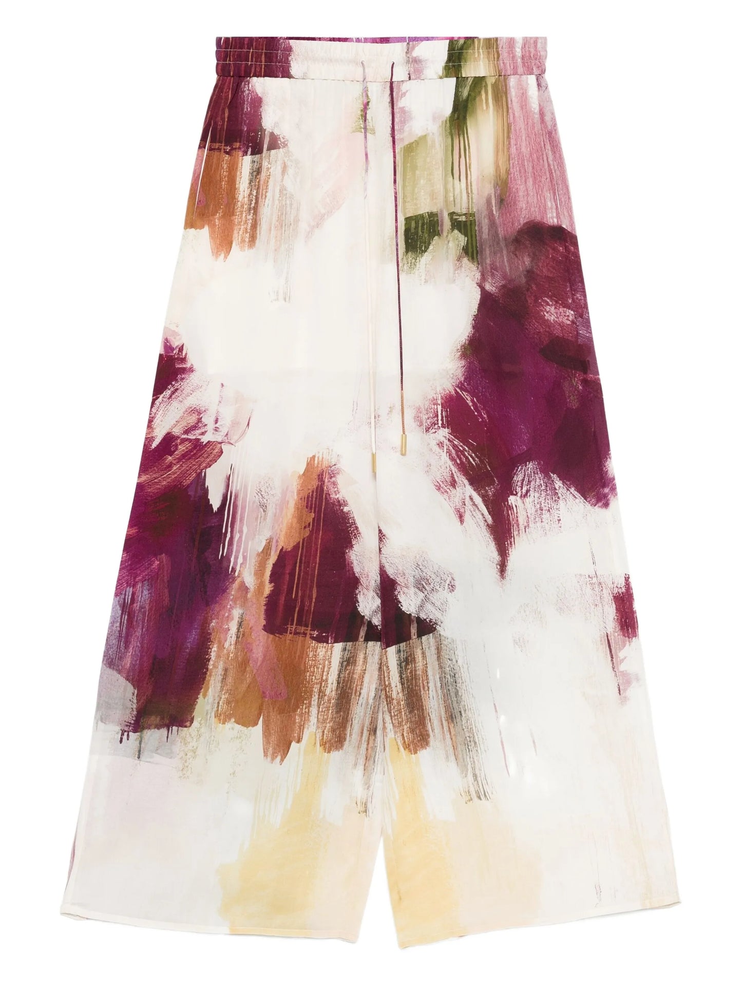 Atomic silk palazzo trousers