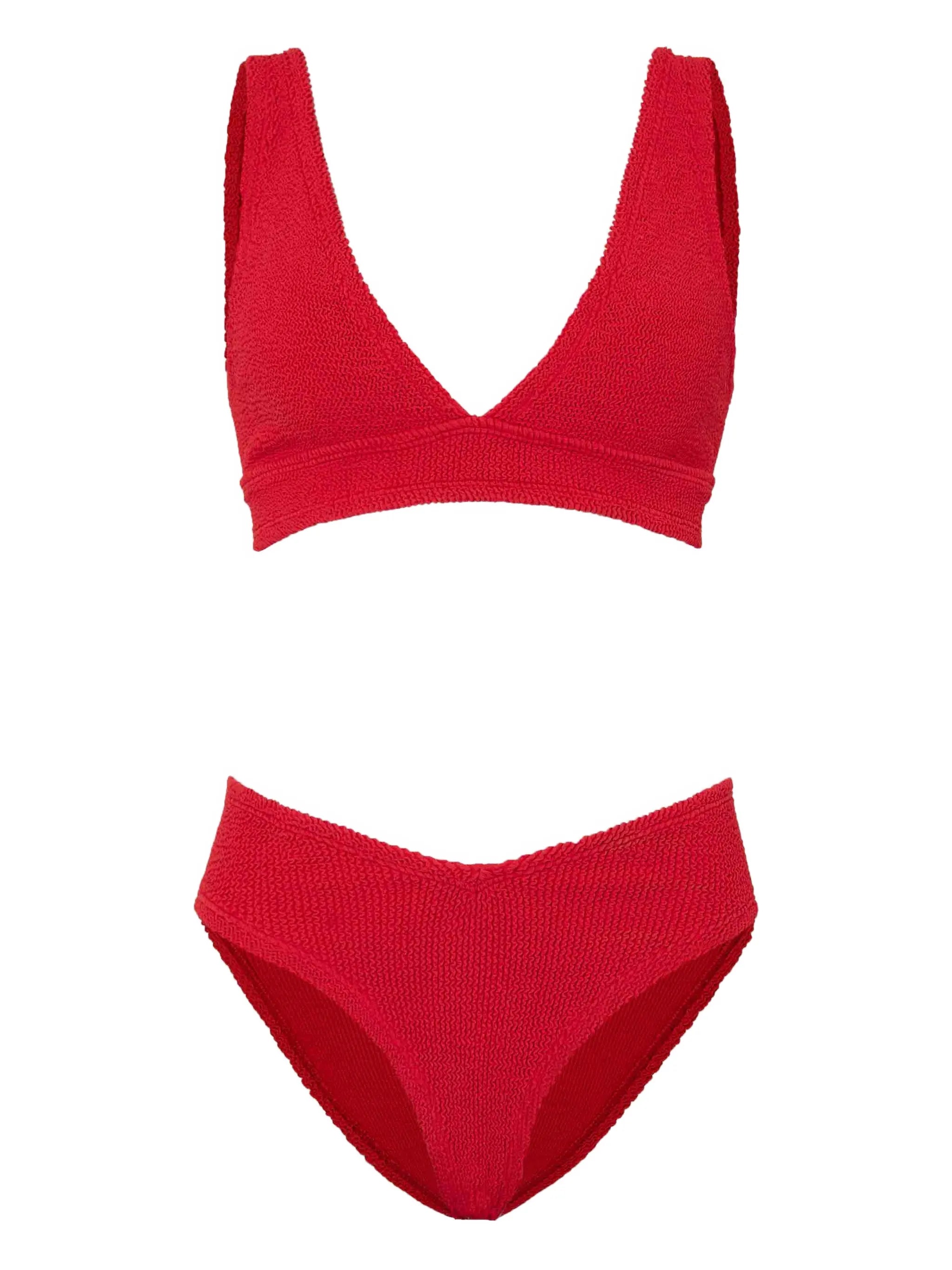 Angel textured-finish bikini