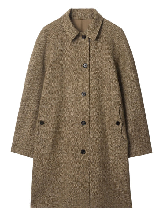 herringbone reversible coat