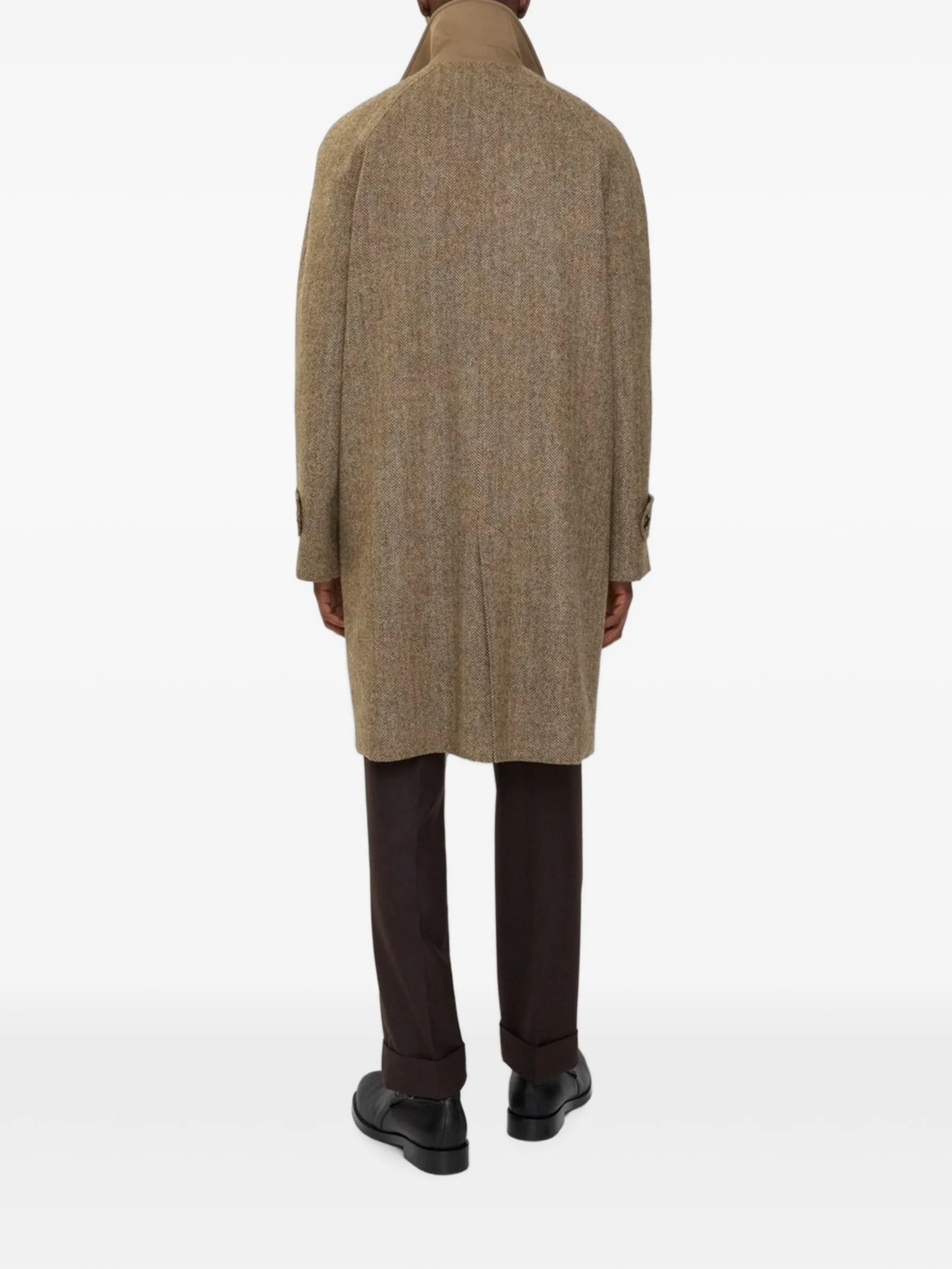 herringbone reversible coat