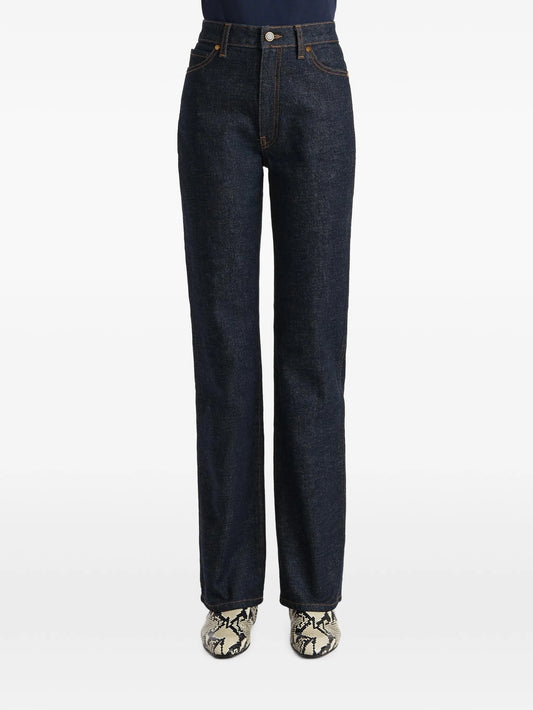 Danielle button-embellishment jeans