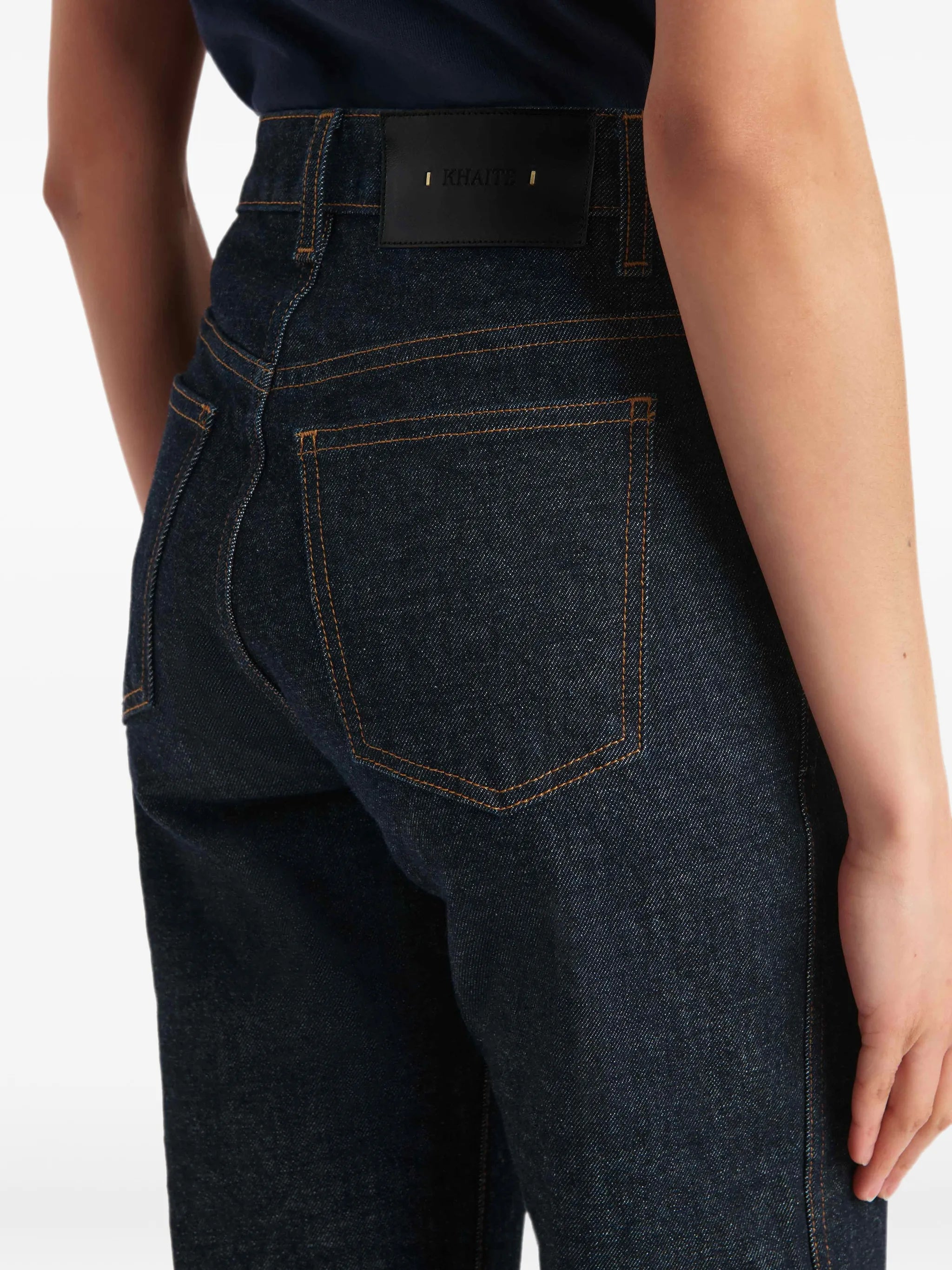 Danielle button-embellishment jeans