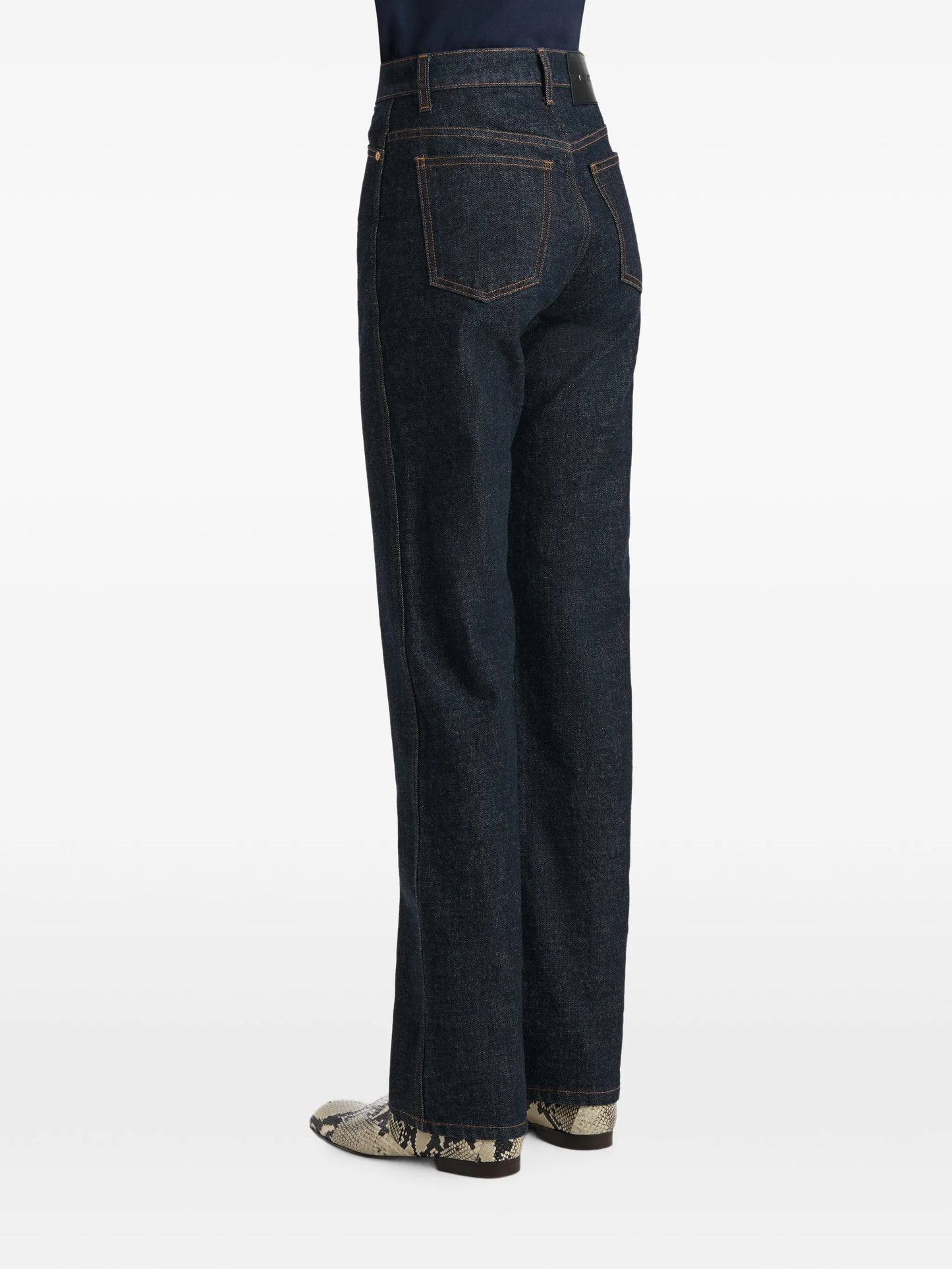 Danielle button-embellishment jeans
