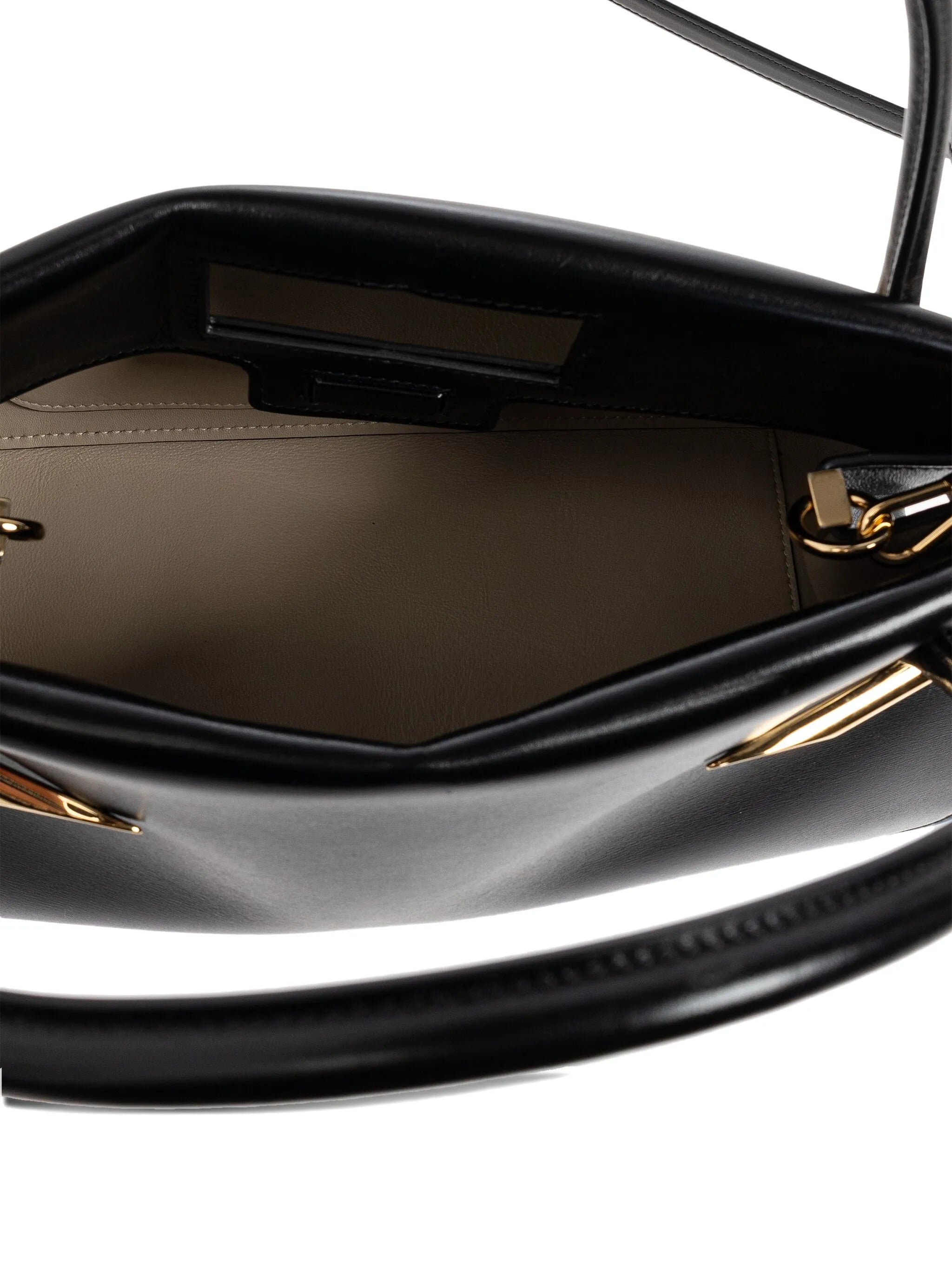 Pinch top-handle tote bag