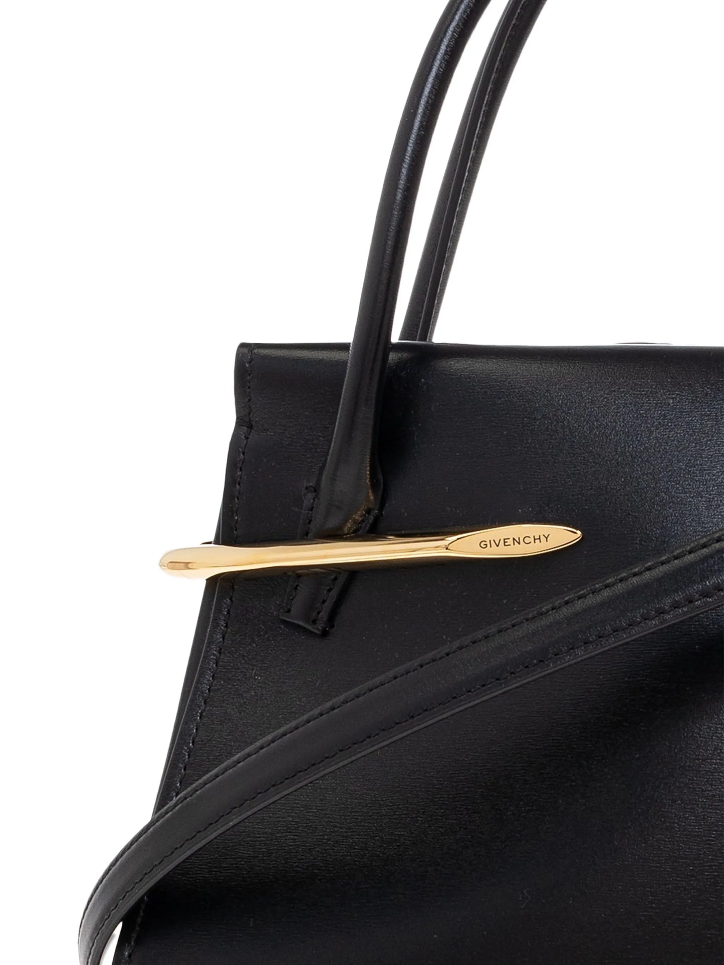 Pinch top-handle tote bag