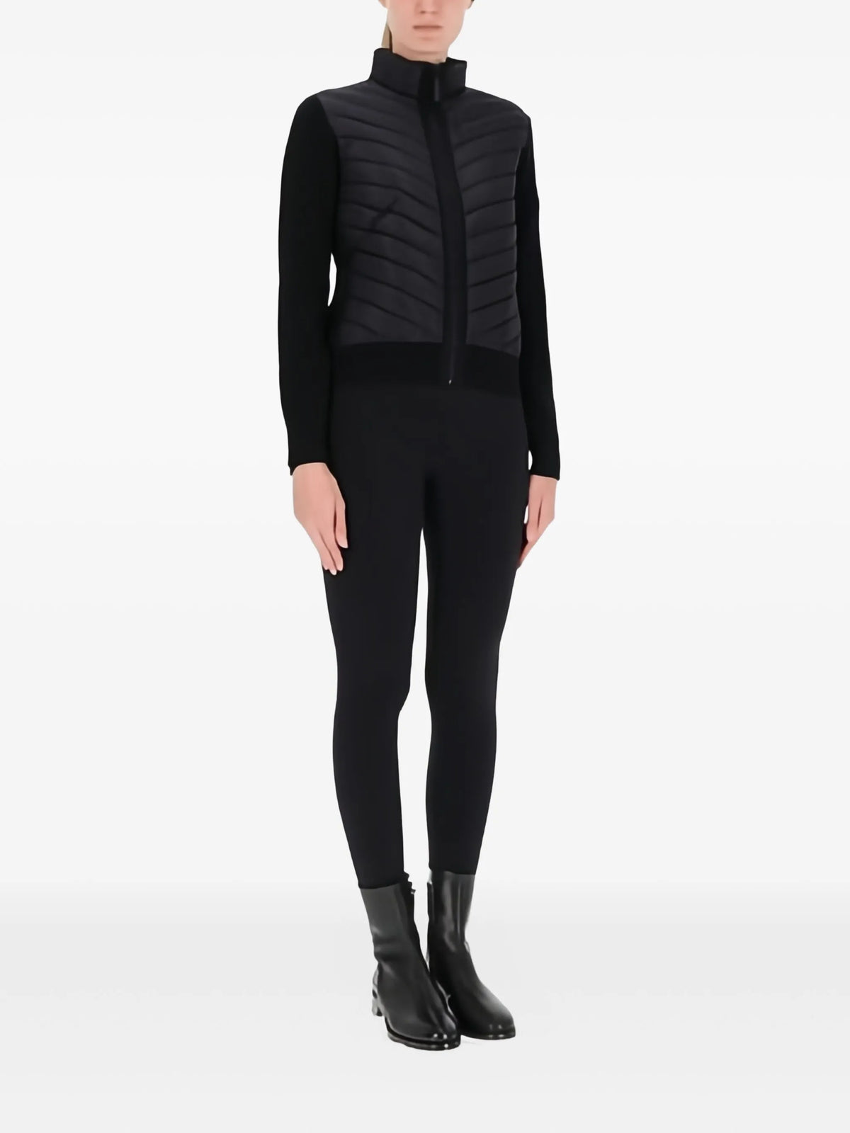 Hybridge knit jacket