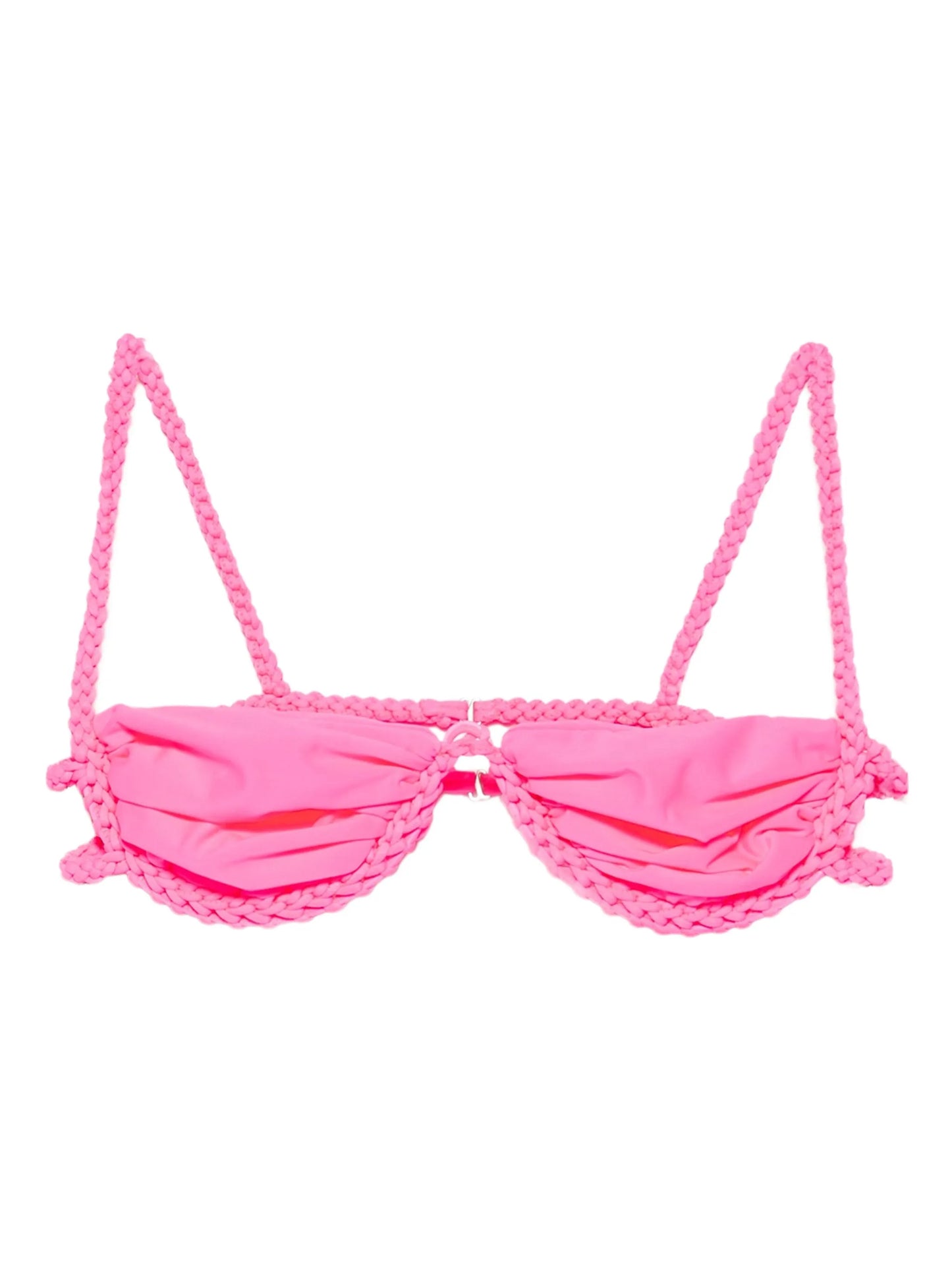 braided-trim bikini top
