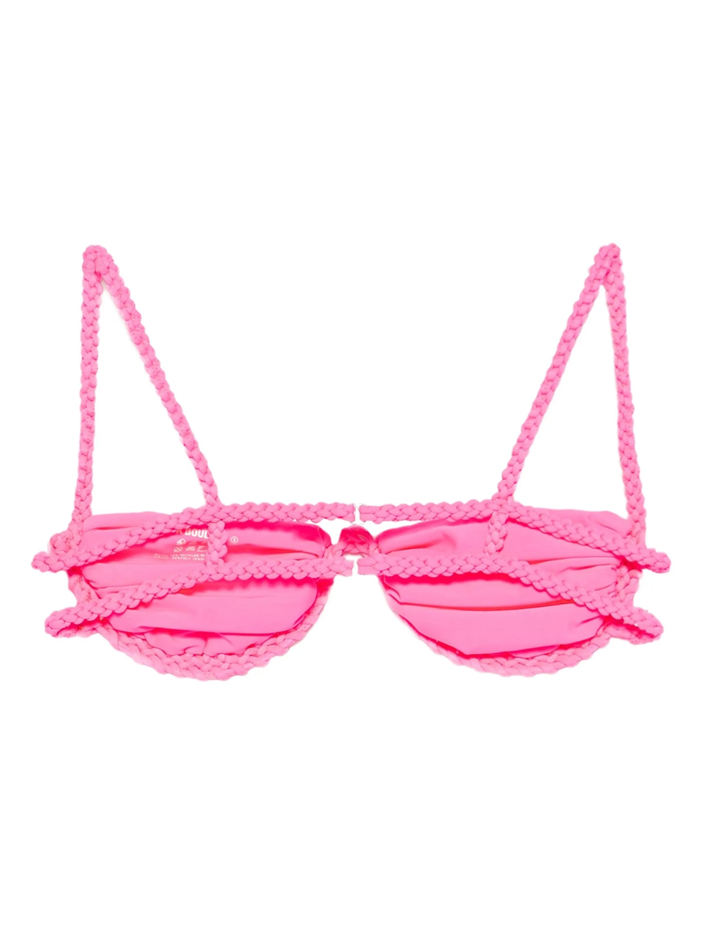 braided-trim bikini top