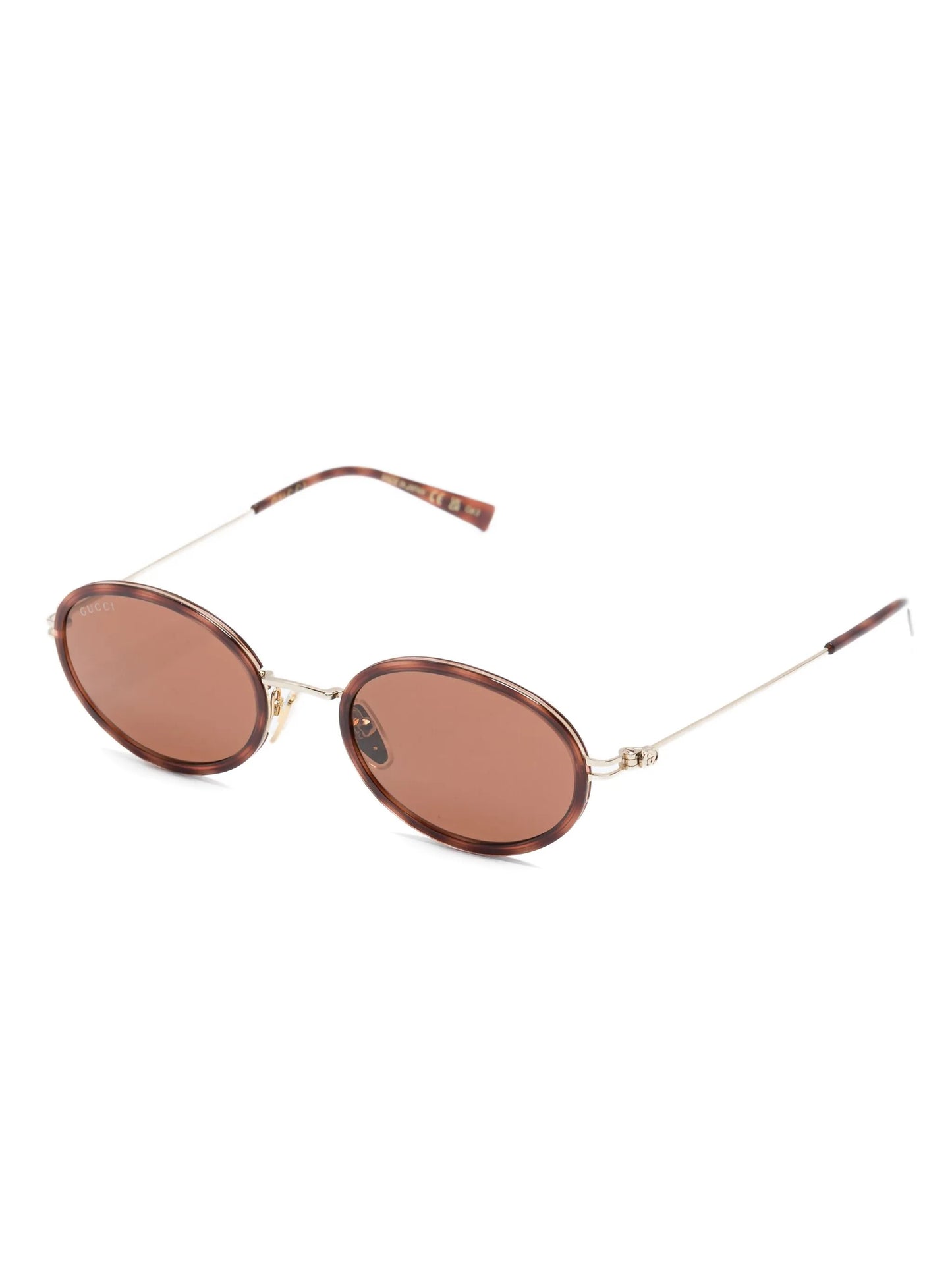 oval-frame sunglasses