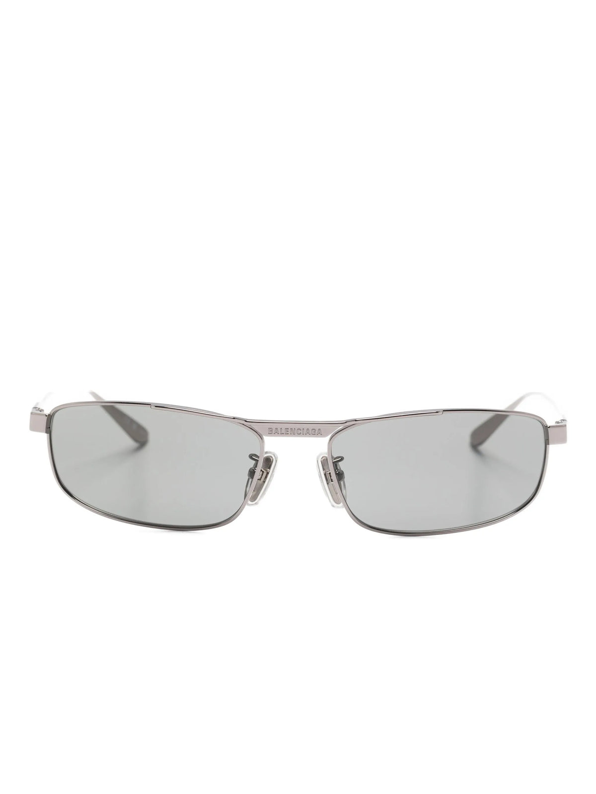 logo-engraved rectangle-frame sunglasses