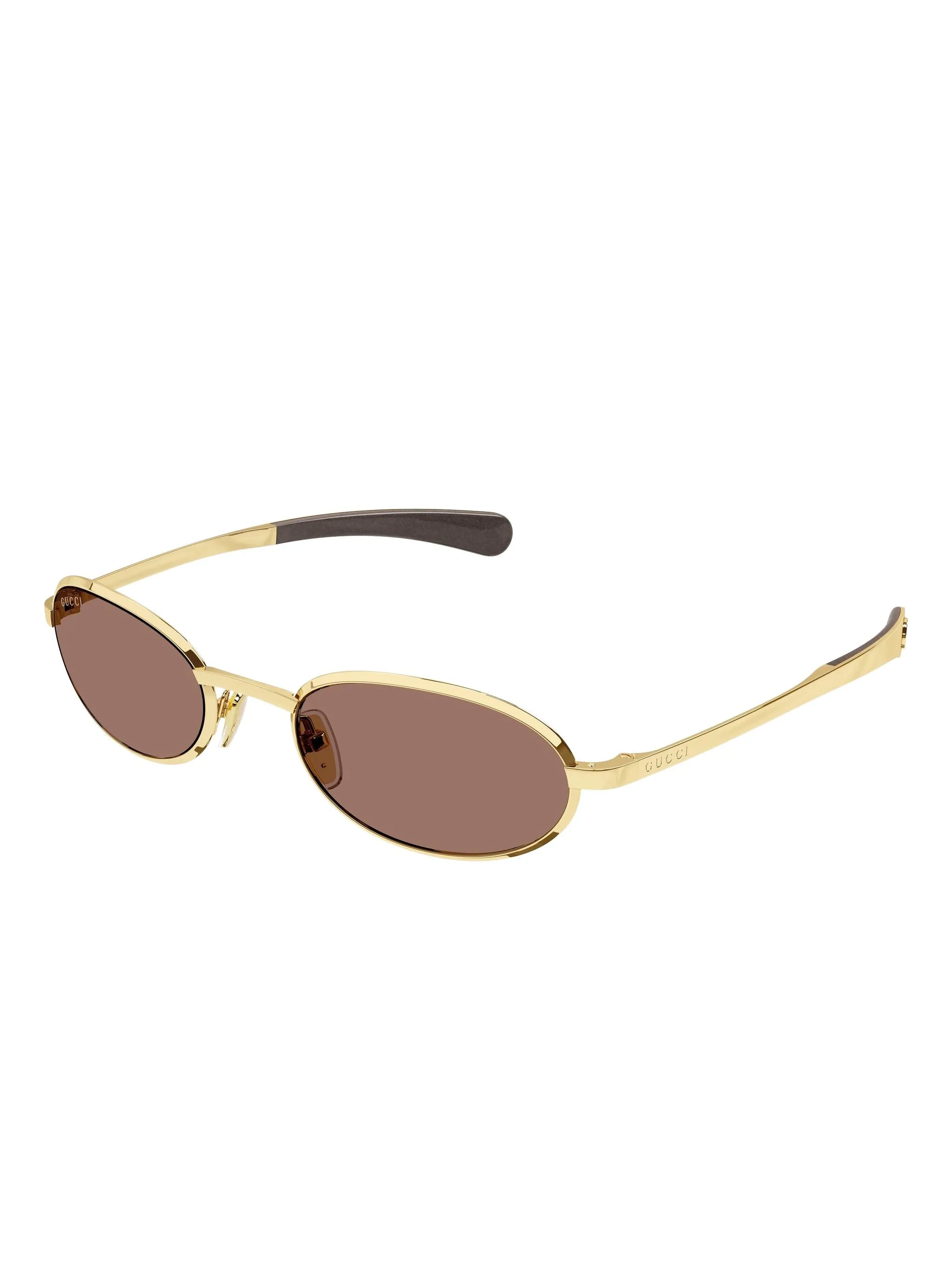 oval-frame sunglasses