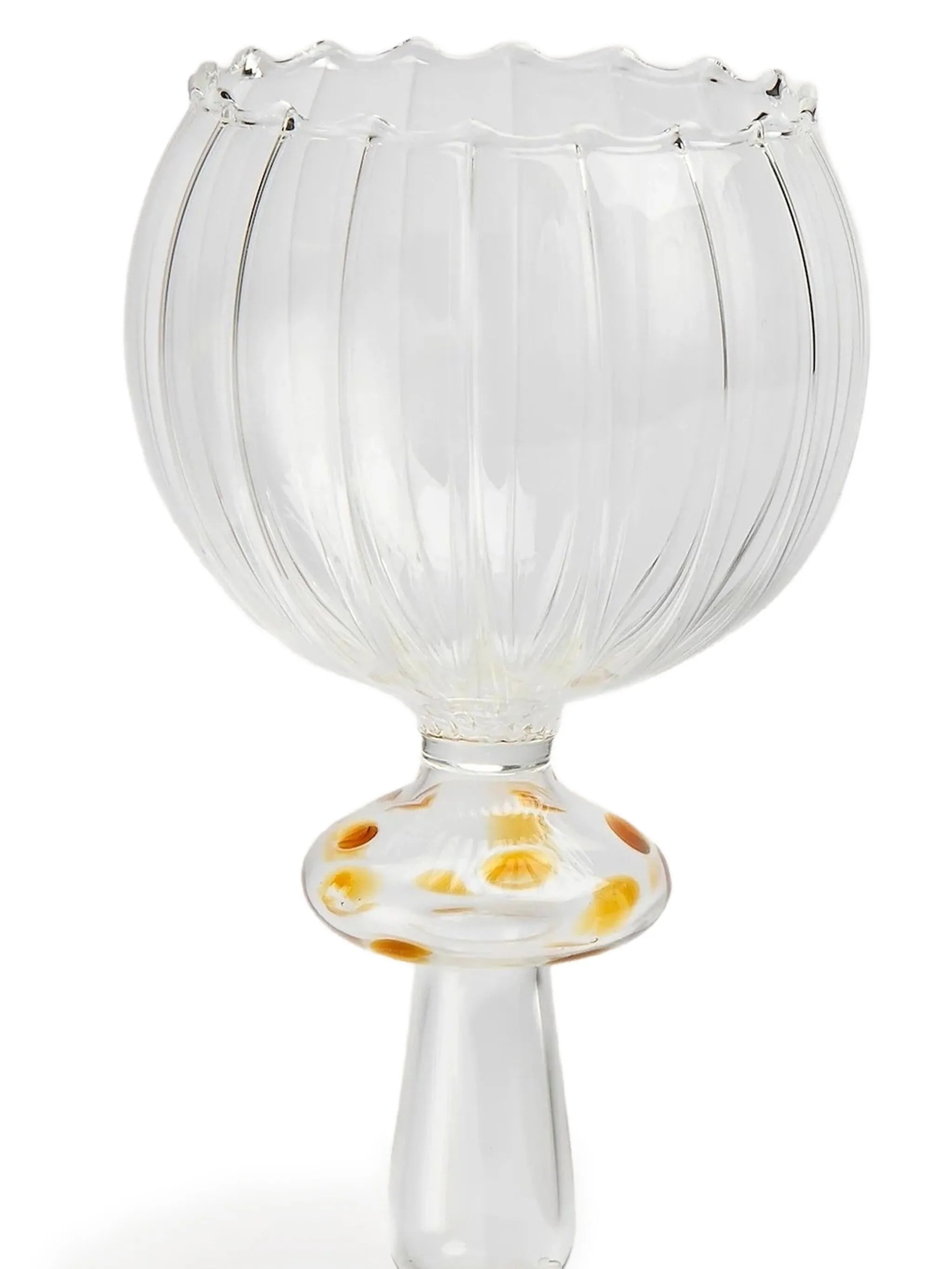 Istanbul ribbed scalloped wine glass (300ml)