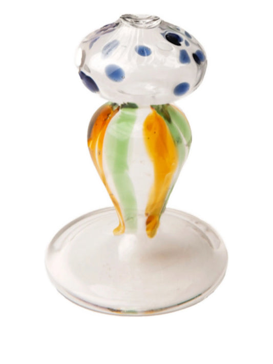 dotted glass bud vase