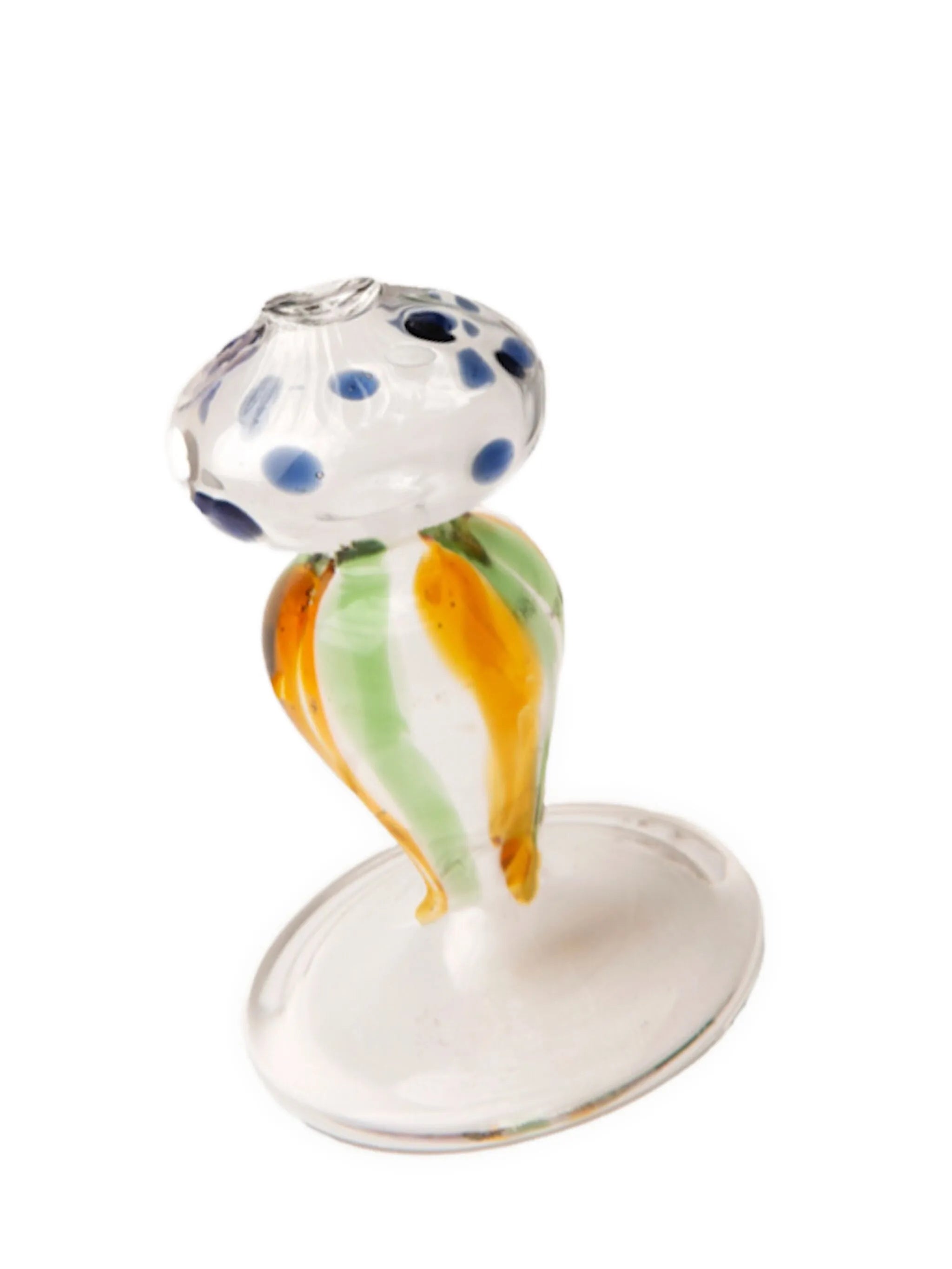 dotted glass bud vase