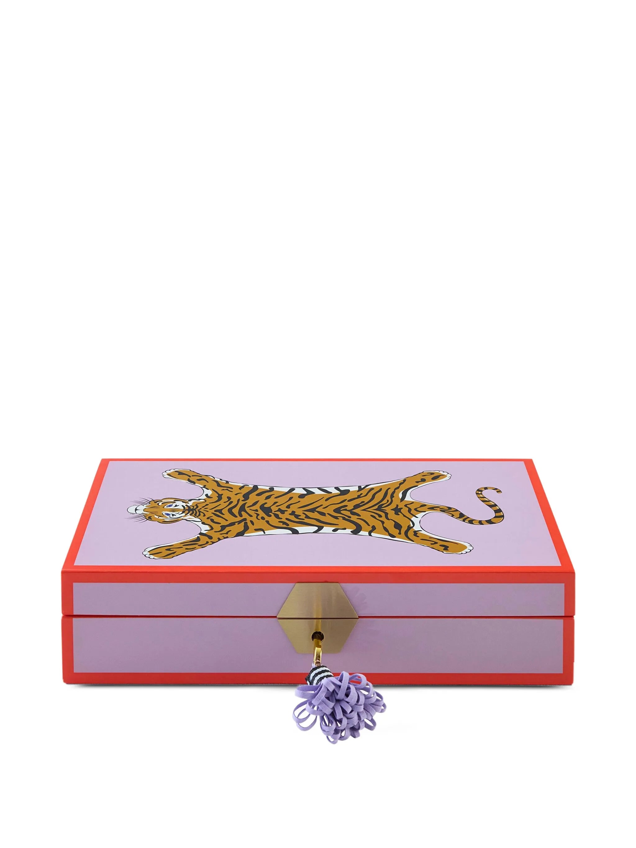 tiger-motif pendant-detail trinket box