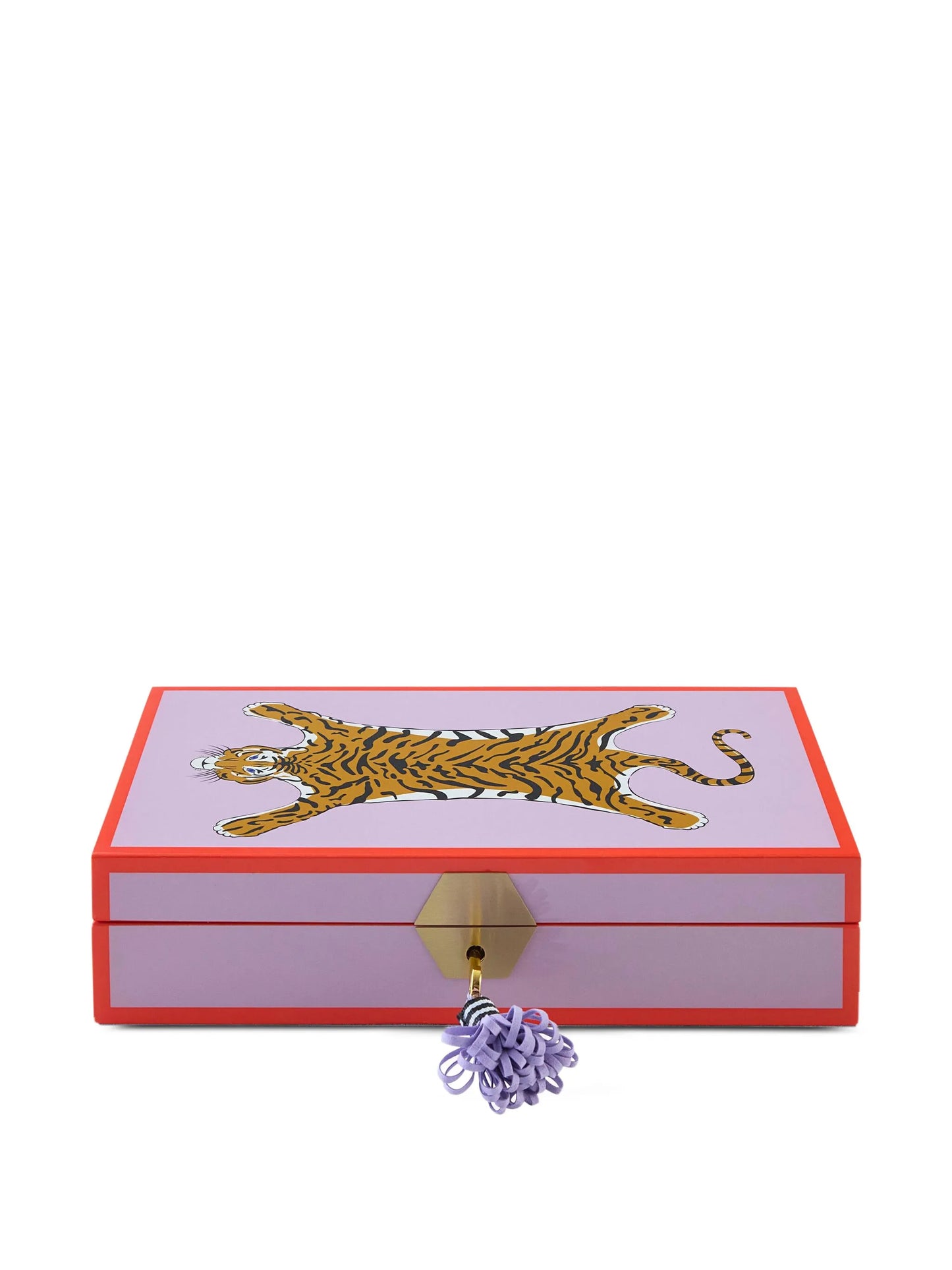 tiger-motif pendant-detail trinket box