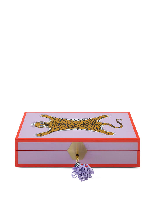 tiger-motif pendant-detail trinket box