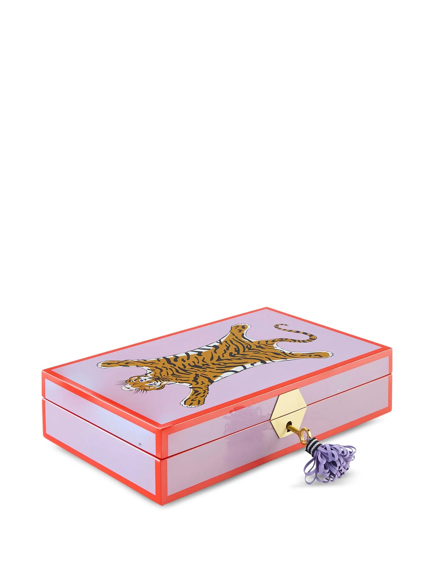 tiger-motif pendant-detail trinket box