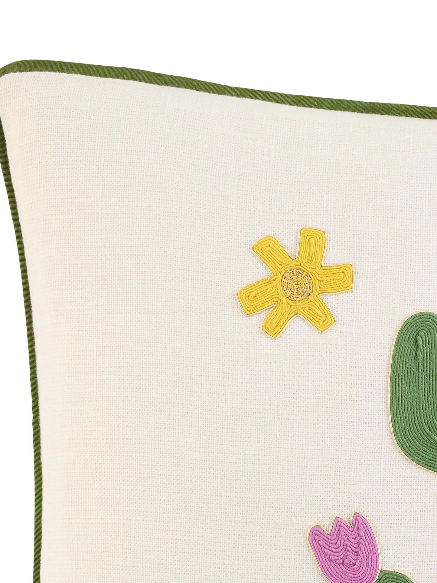 square-shape cactus-motif cushion